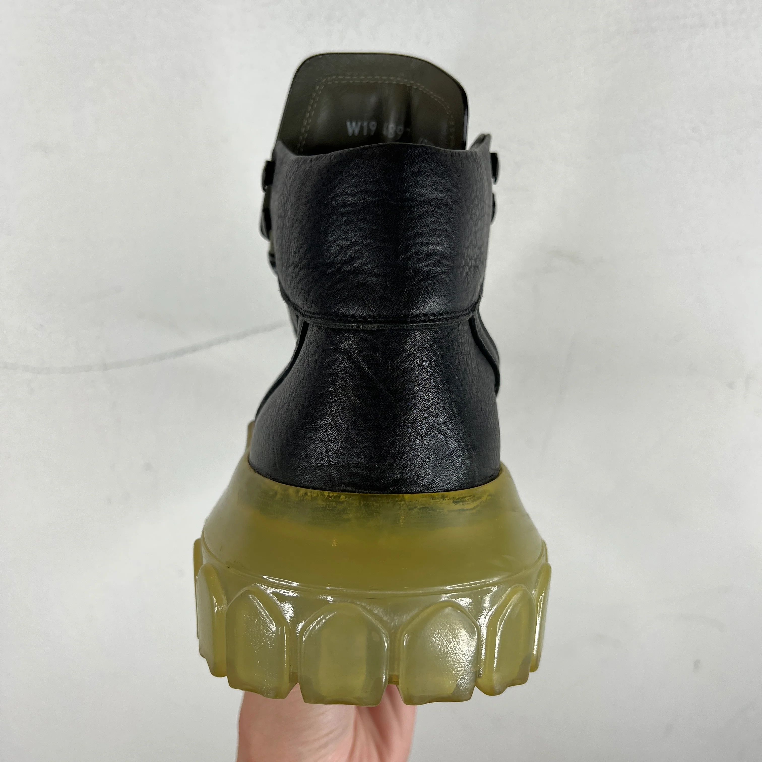 Rick Owens Green Bozo Tractor Boots - Image 8