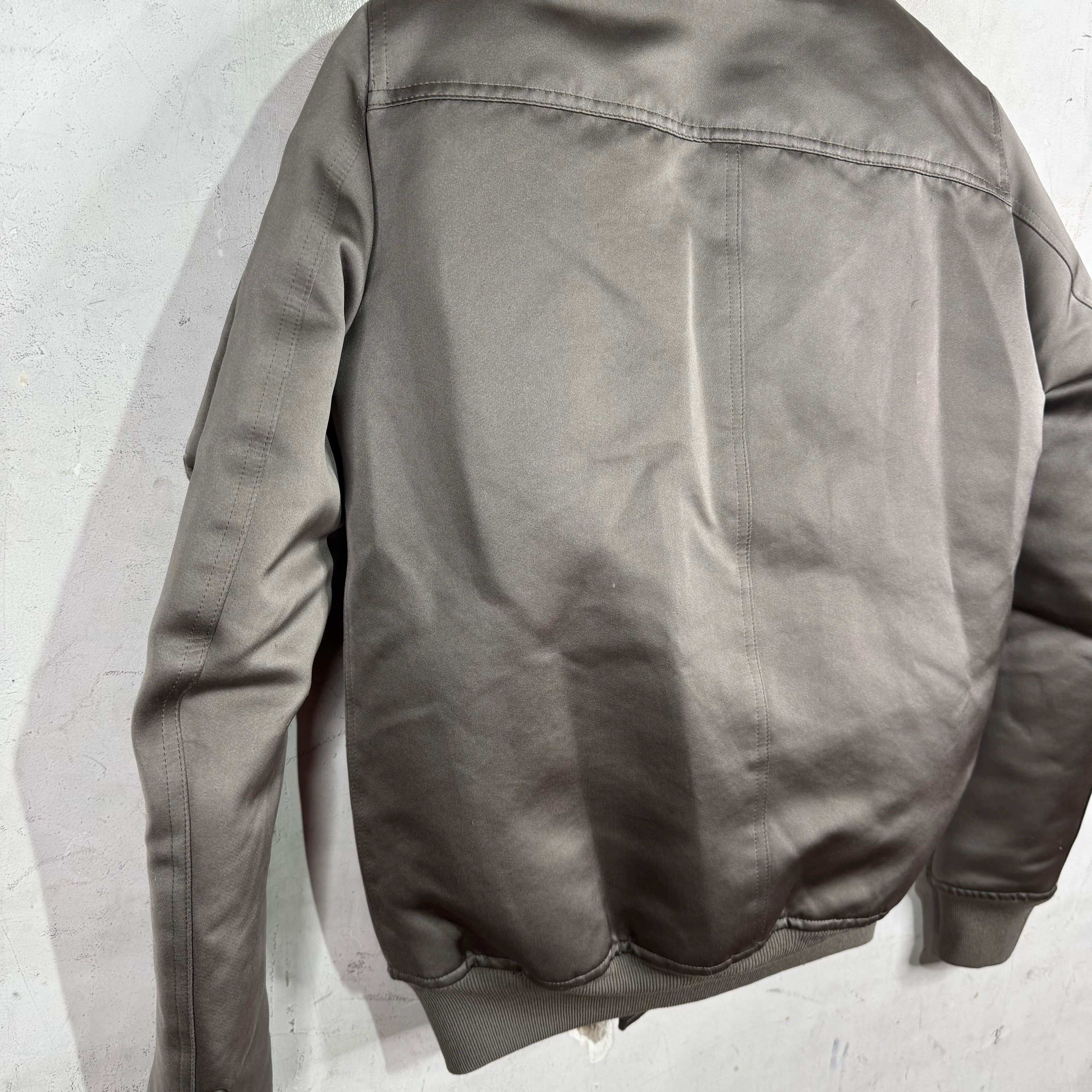 Rick Owens Grey Bomber Jacket - Image 10