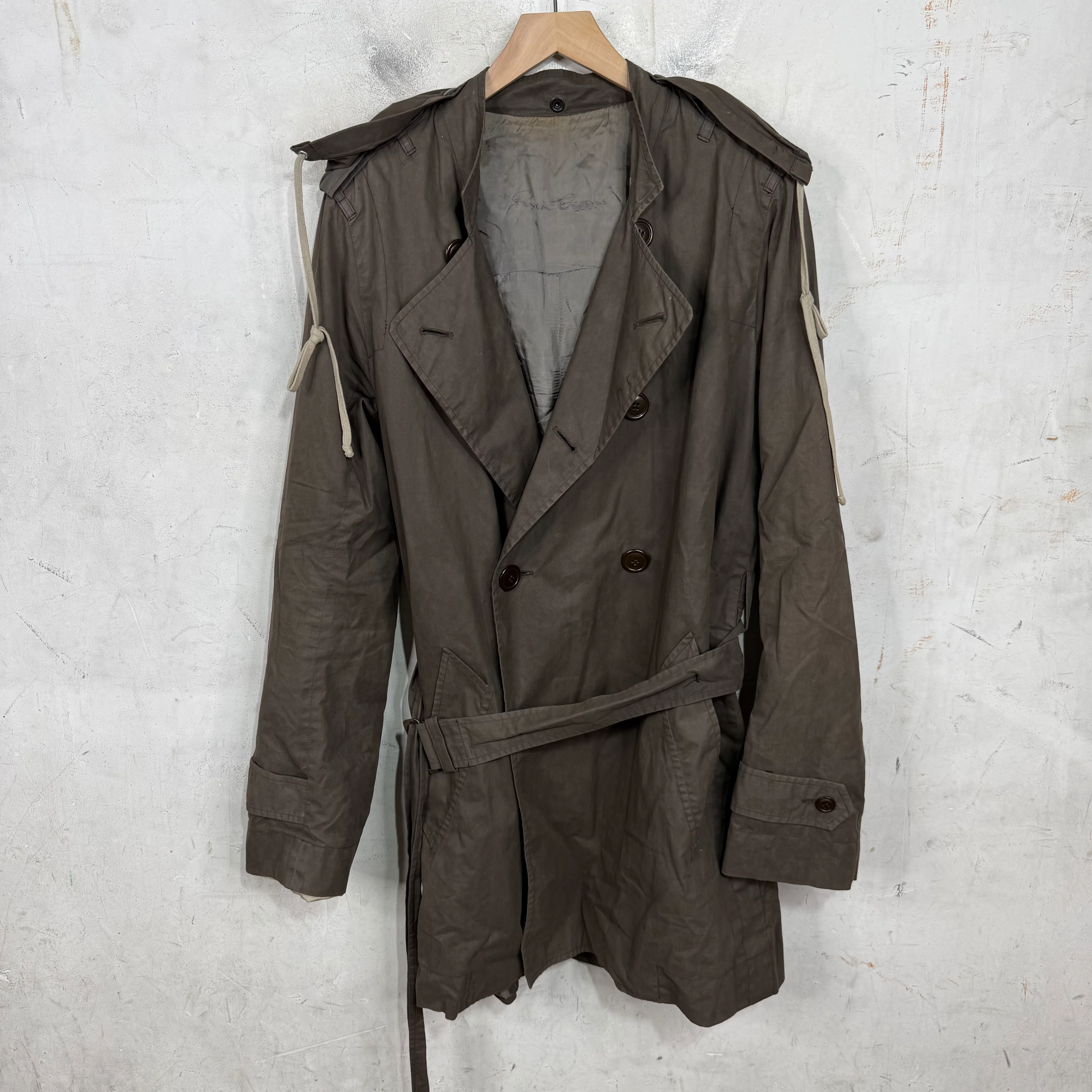 Rick Owens Hooded Mid-Length Fishtail Parka