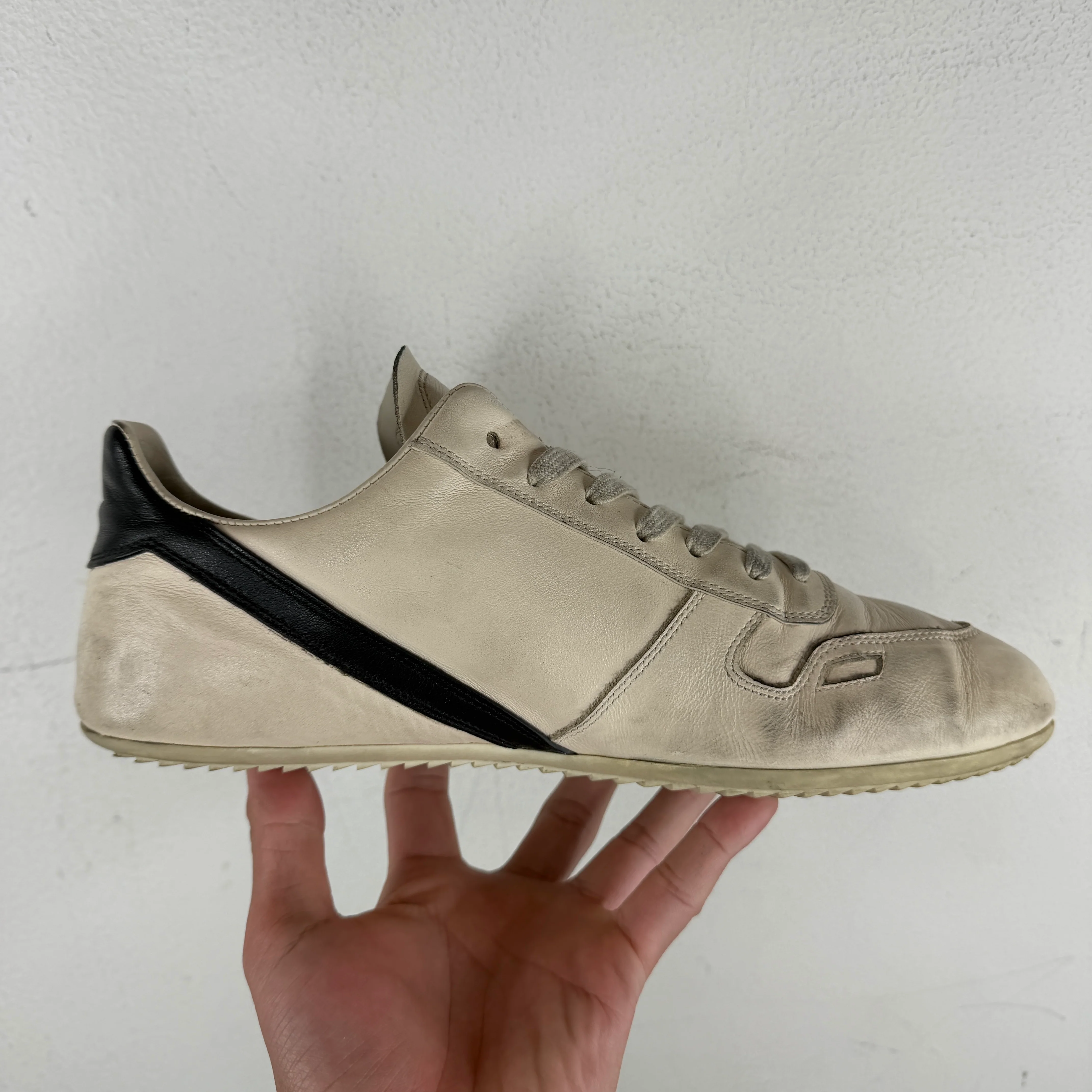 Rick Owens Milk Minimal Sneakers - Image 9