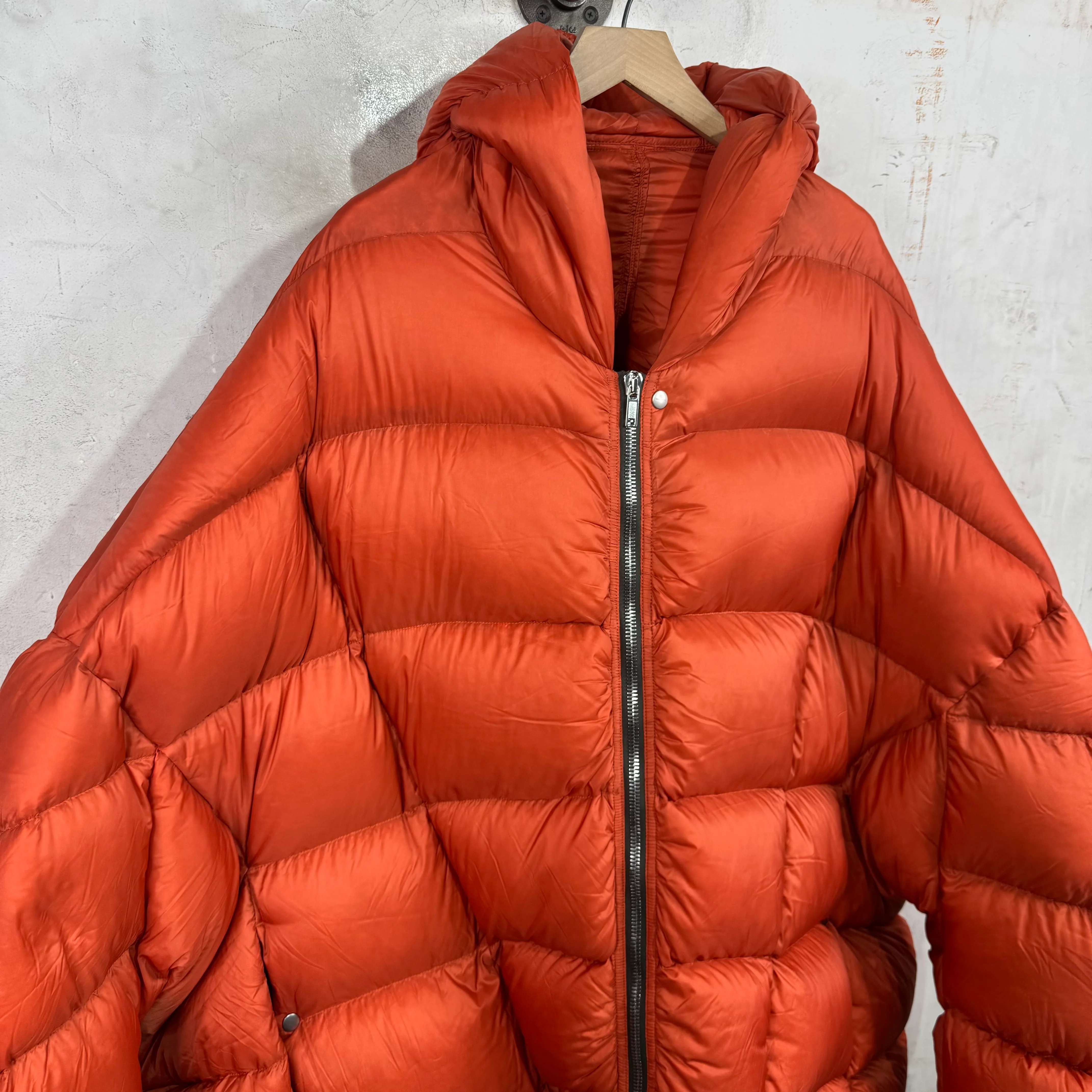 Rick Owens Strobe Orange Padded Jacket - Image 6