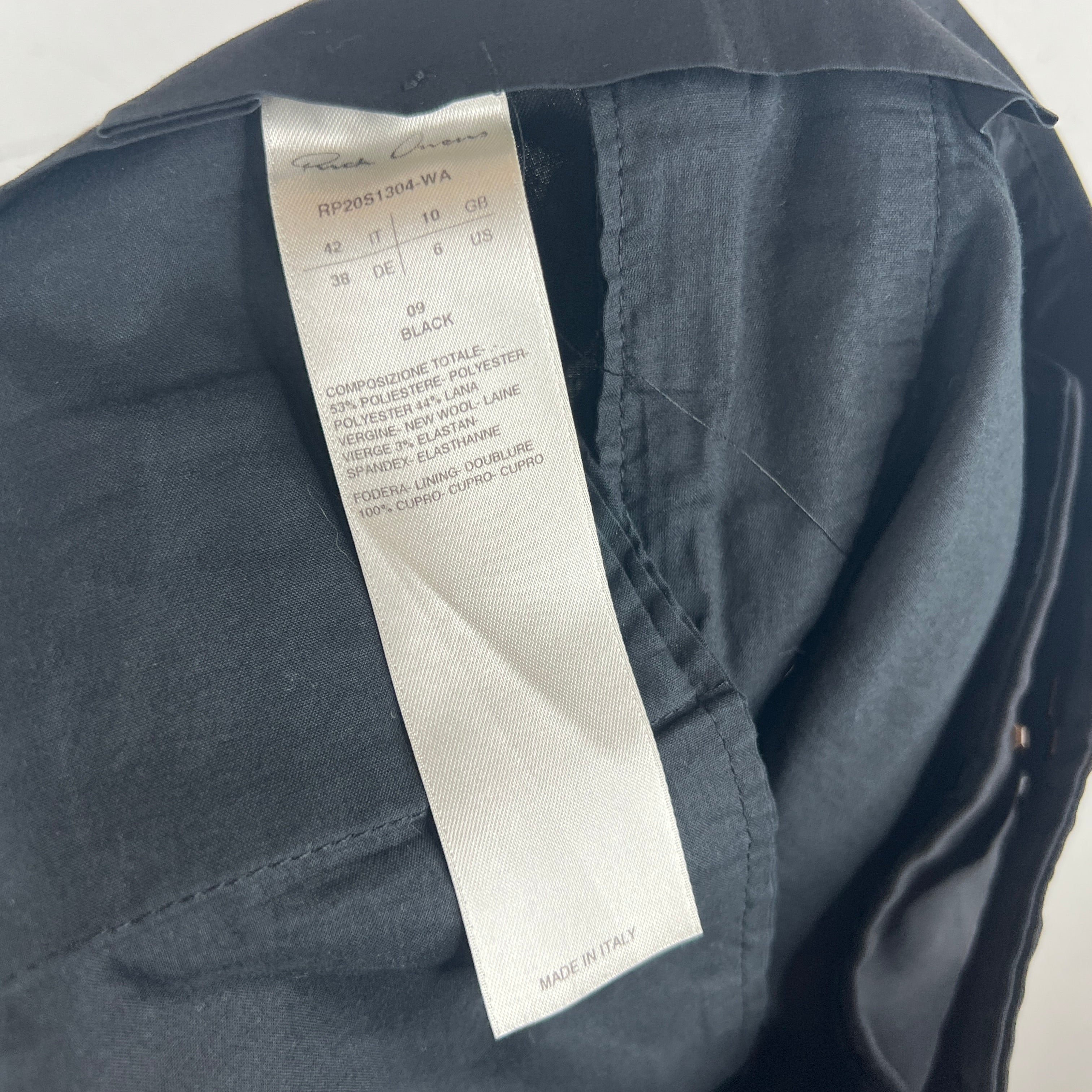 Rick Owens Tecuatl Dress Trousers - Image 4
