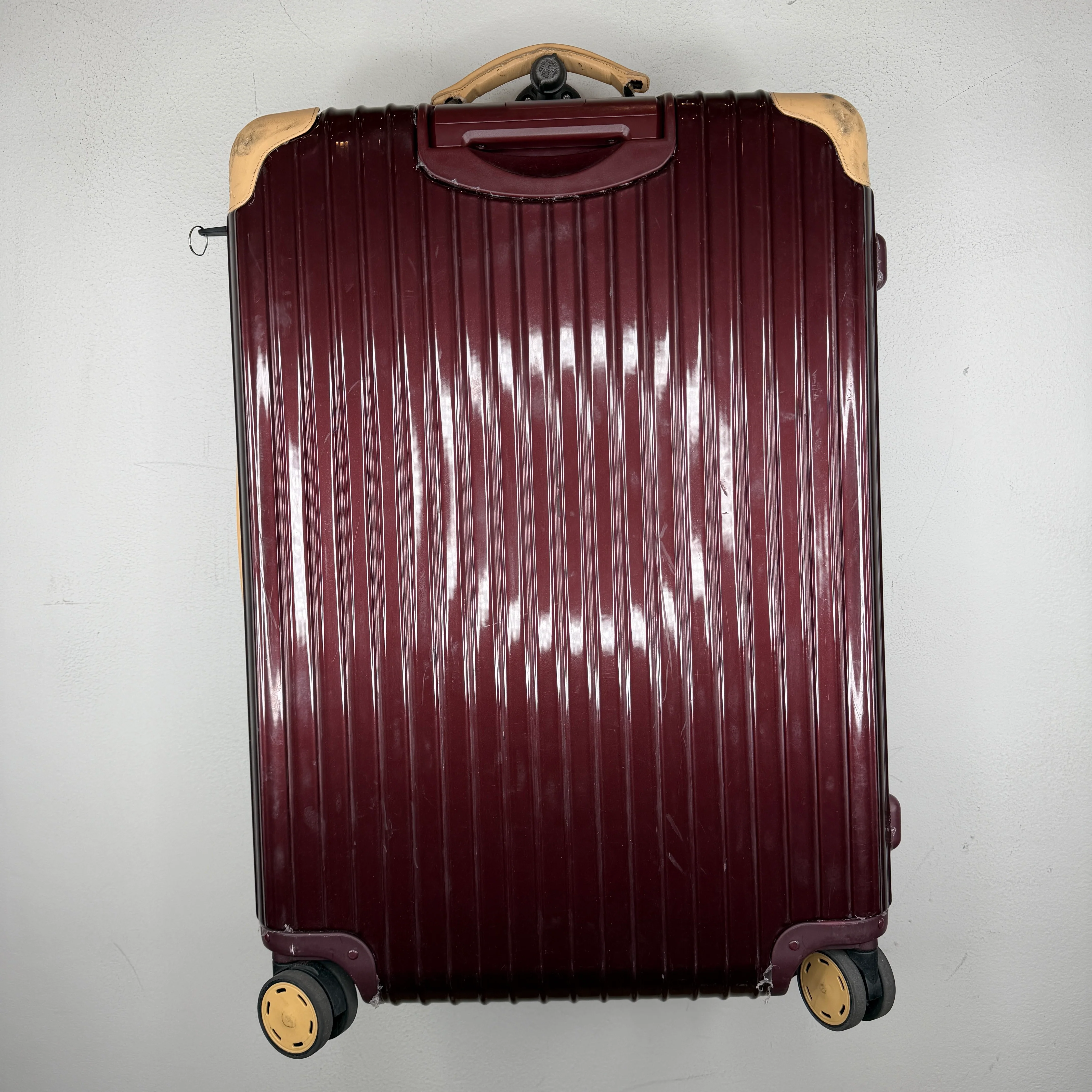 Rimowa Burgundy Check-In Suitcase - Image 2