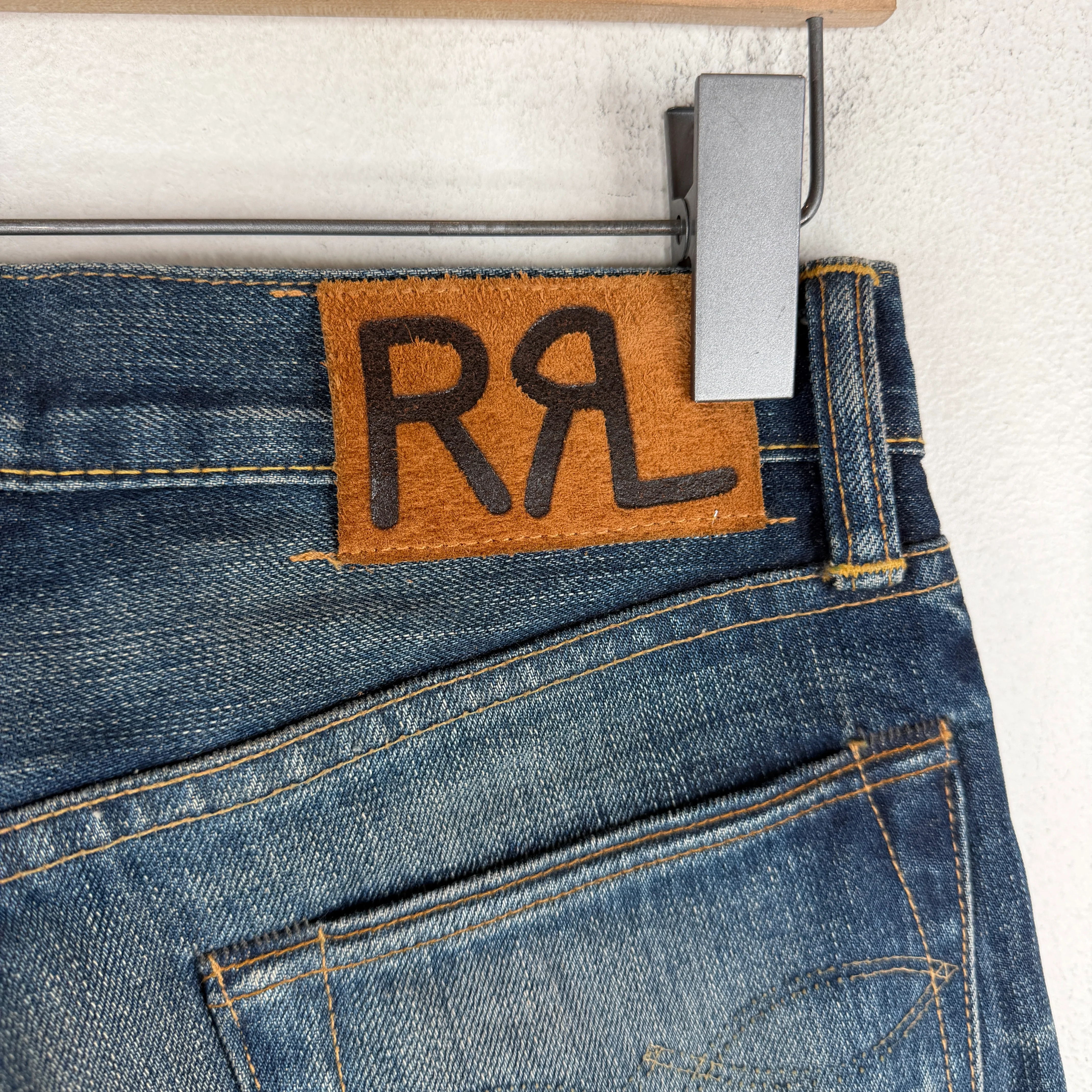 RRL Bootcut Whiskered Selvedge Jeans - Image 10