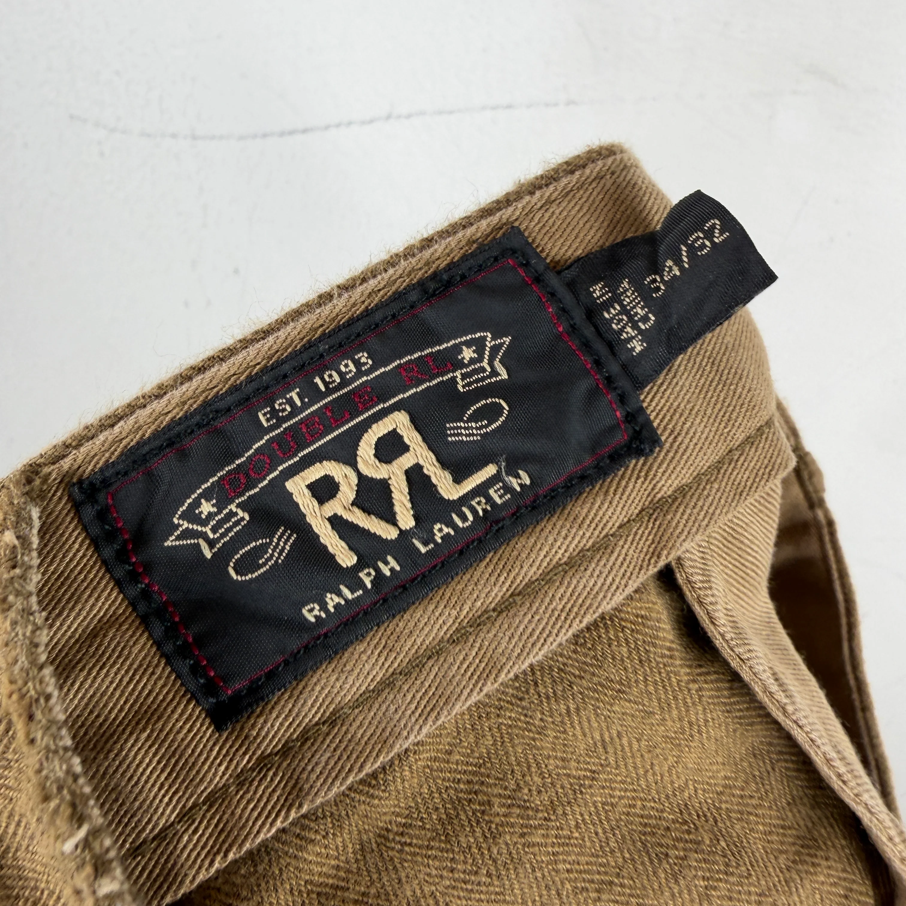 RRL Brown Wool Blend Trousers - Image 3