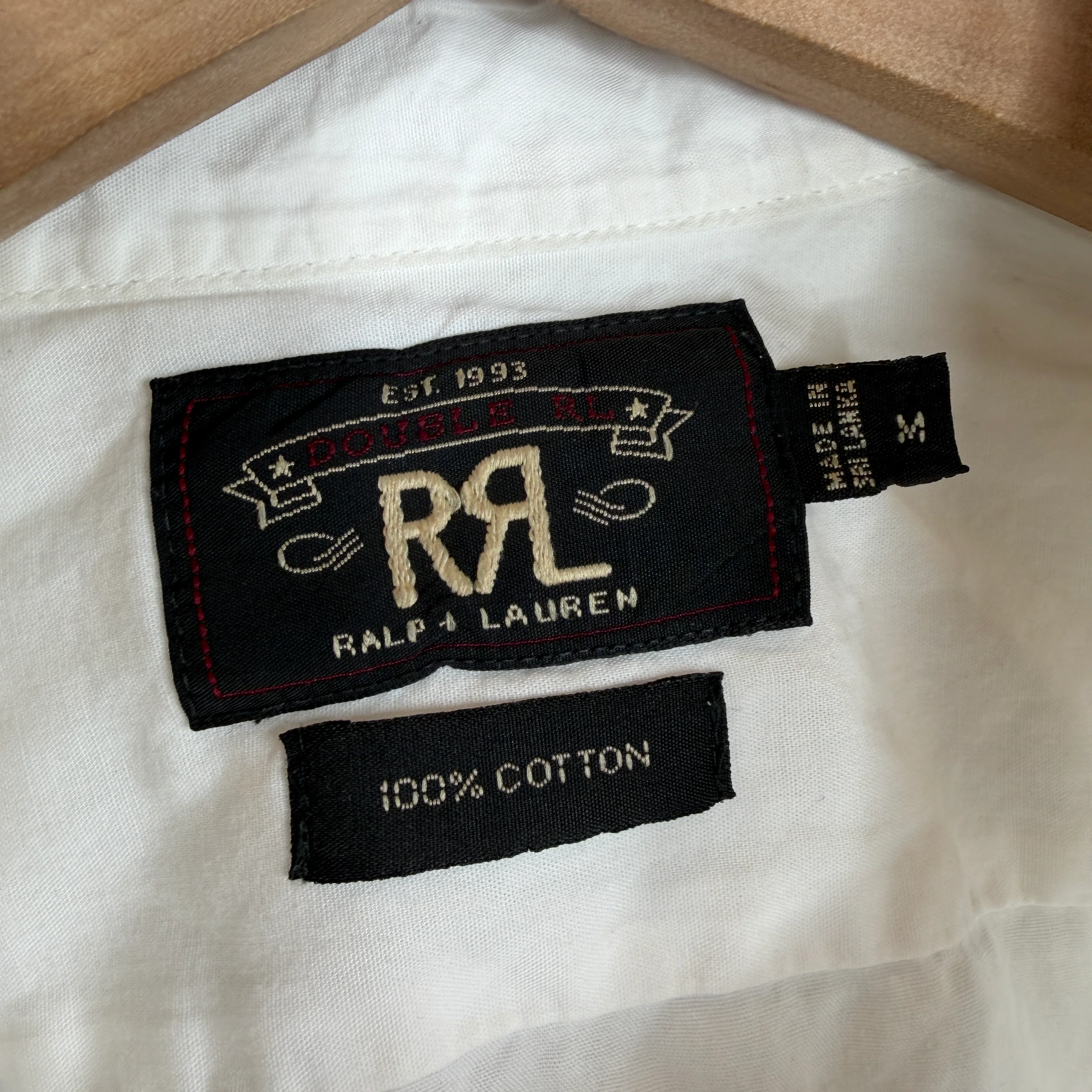 RRL Chopped White Button-Up Shirt - Image 3