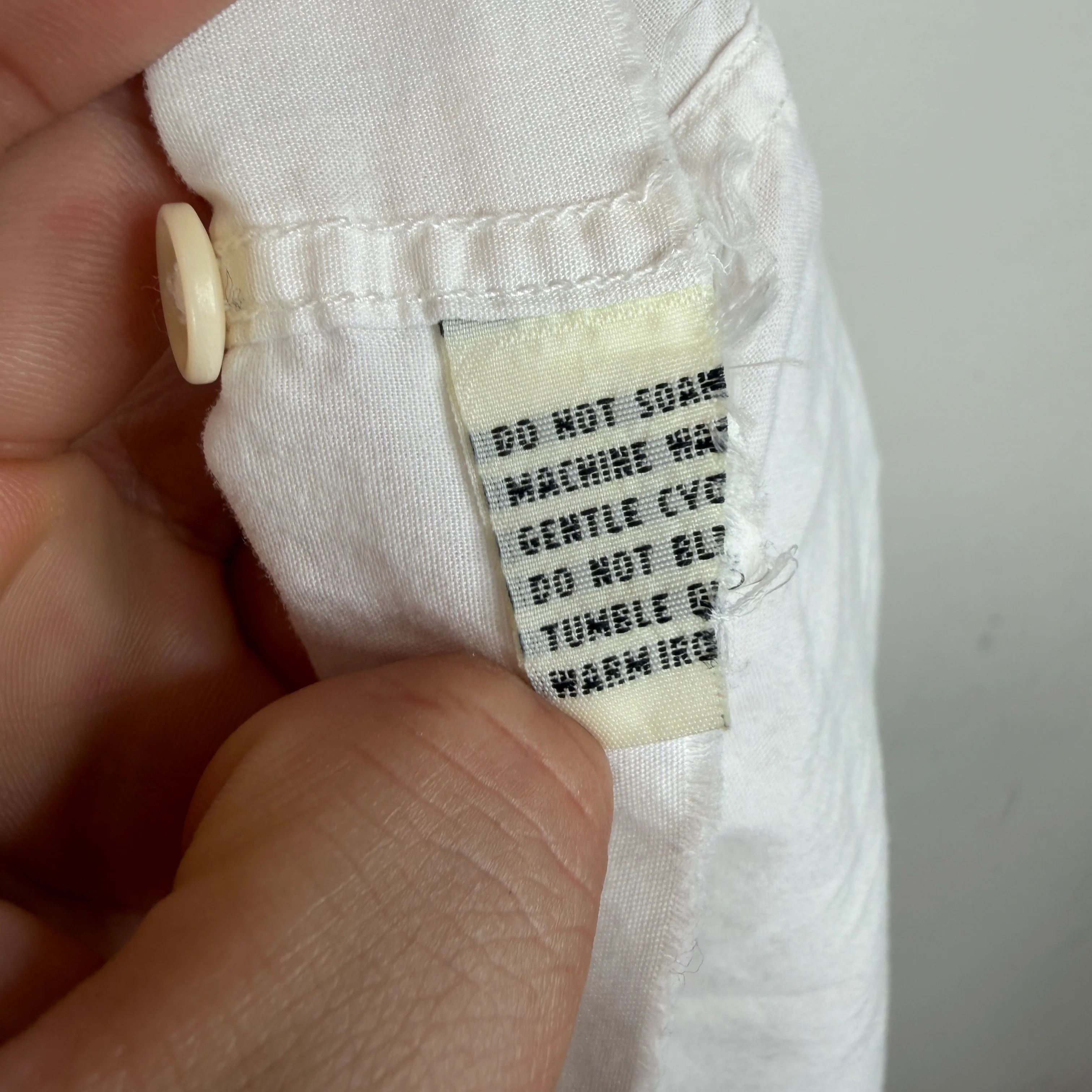 RRL Chopped White Button-Up Shirt - Image 4