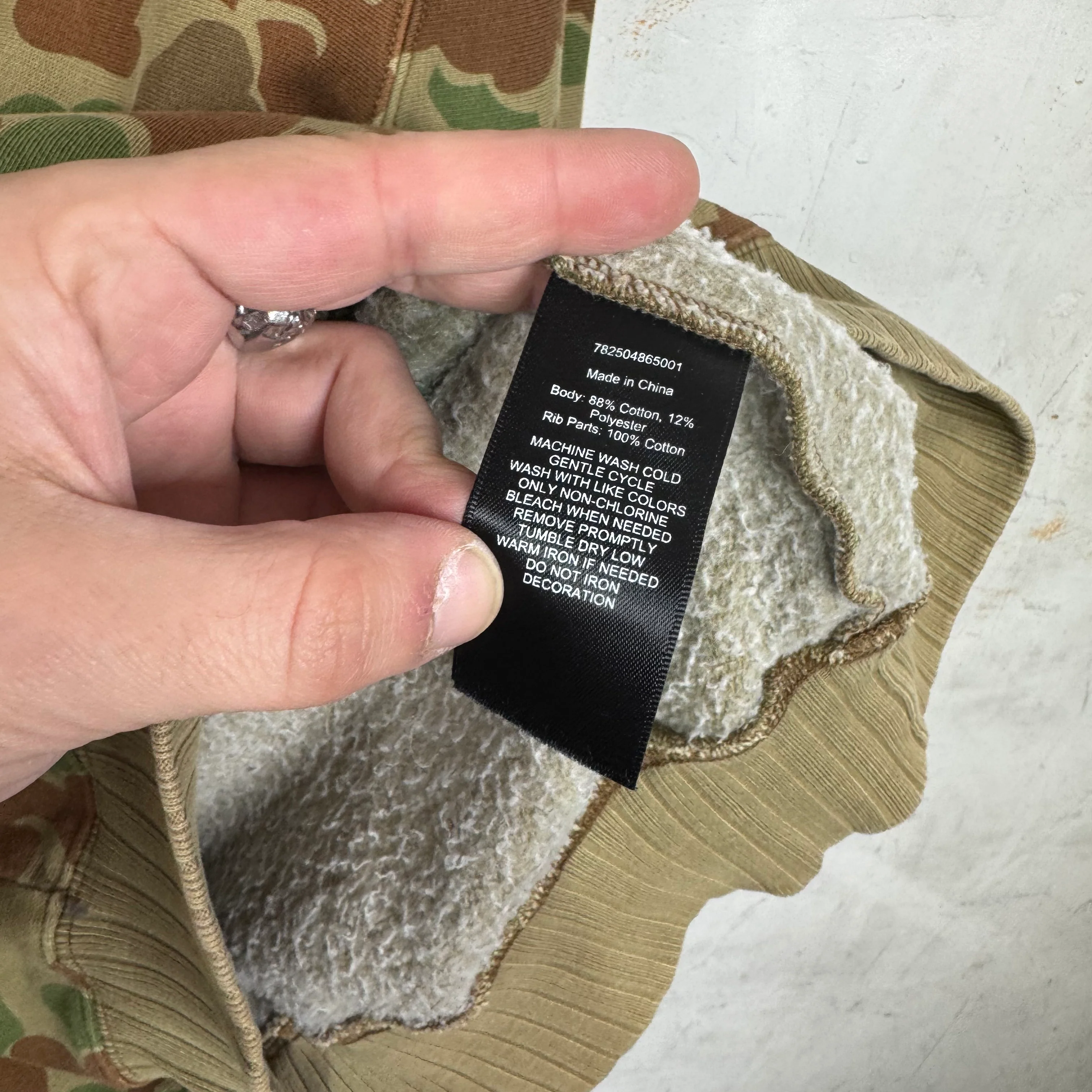RRL Duck Camo Crewneck Sweatshirt - Image 4