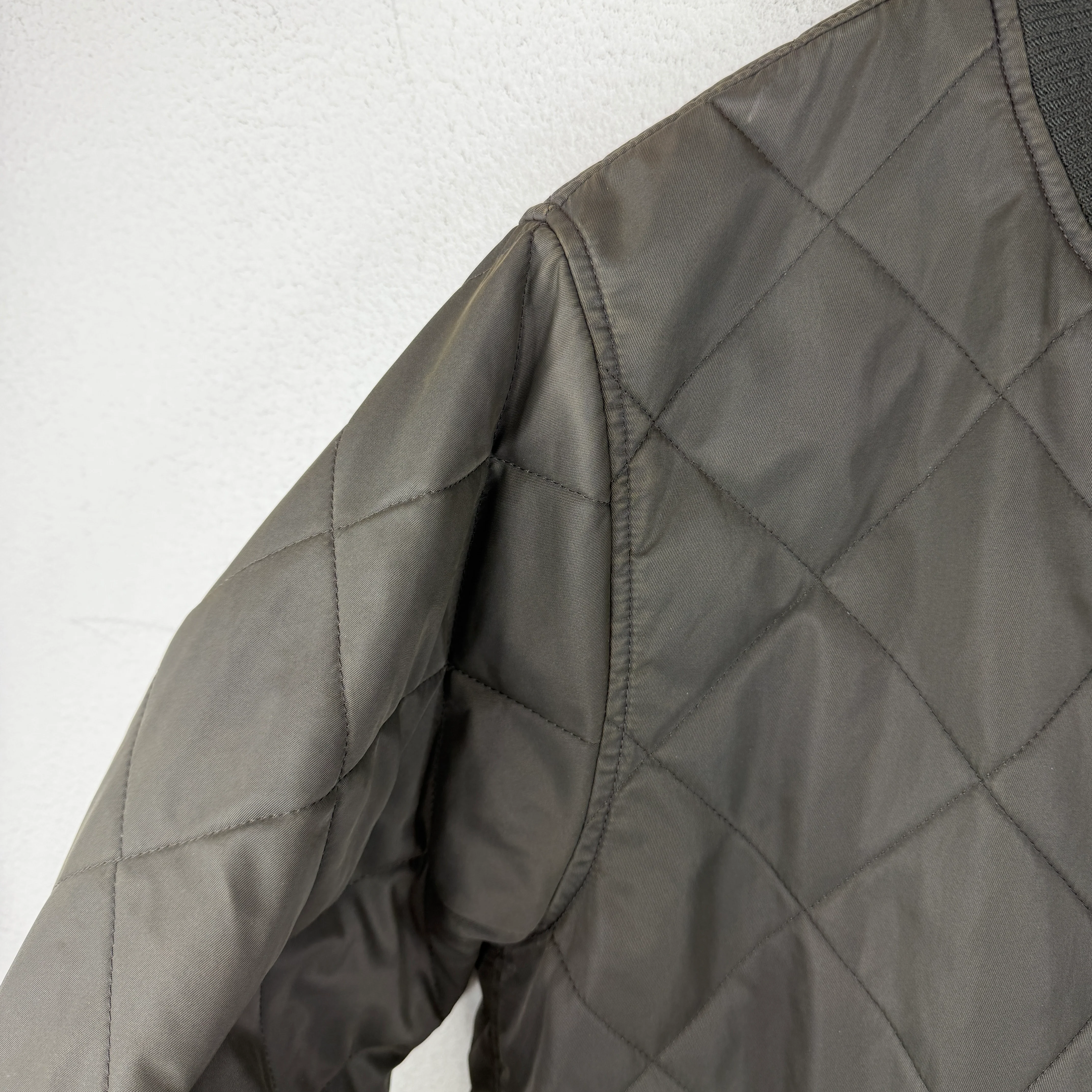 RRL Gray Quilted Bomber Jacket - Image 6