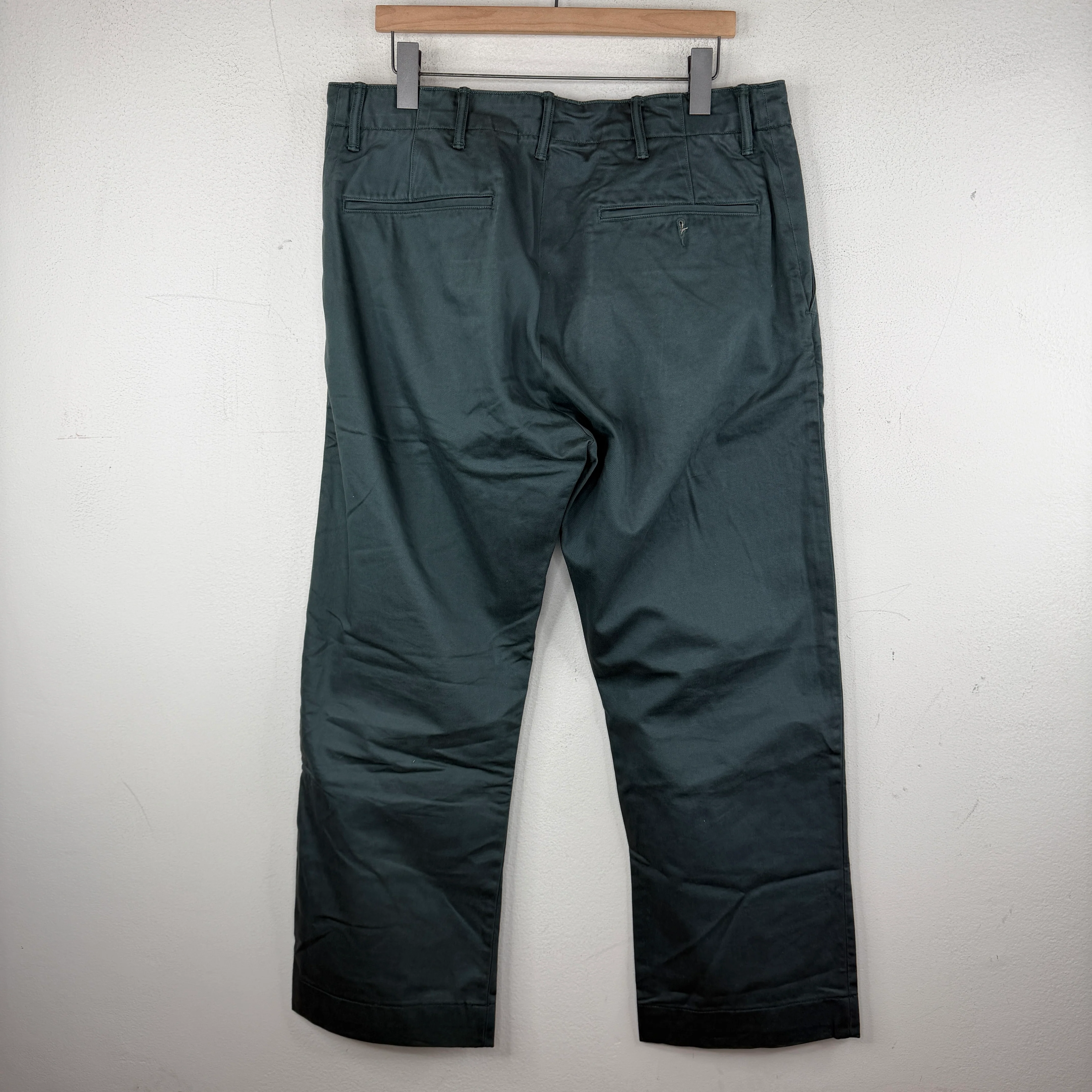 RRL Green General Utility Chino Trousers - Image 2