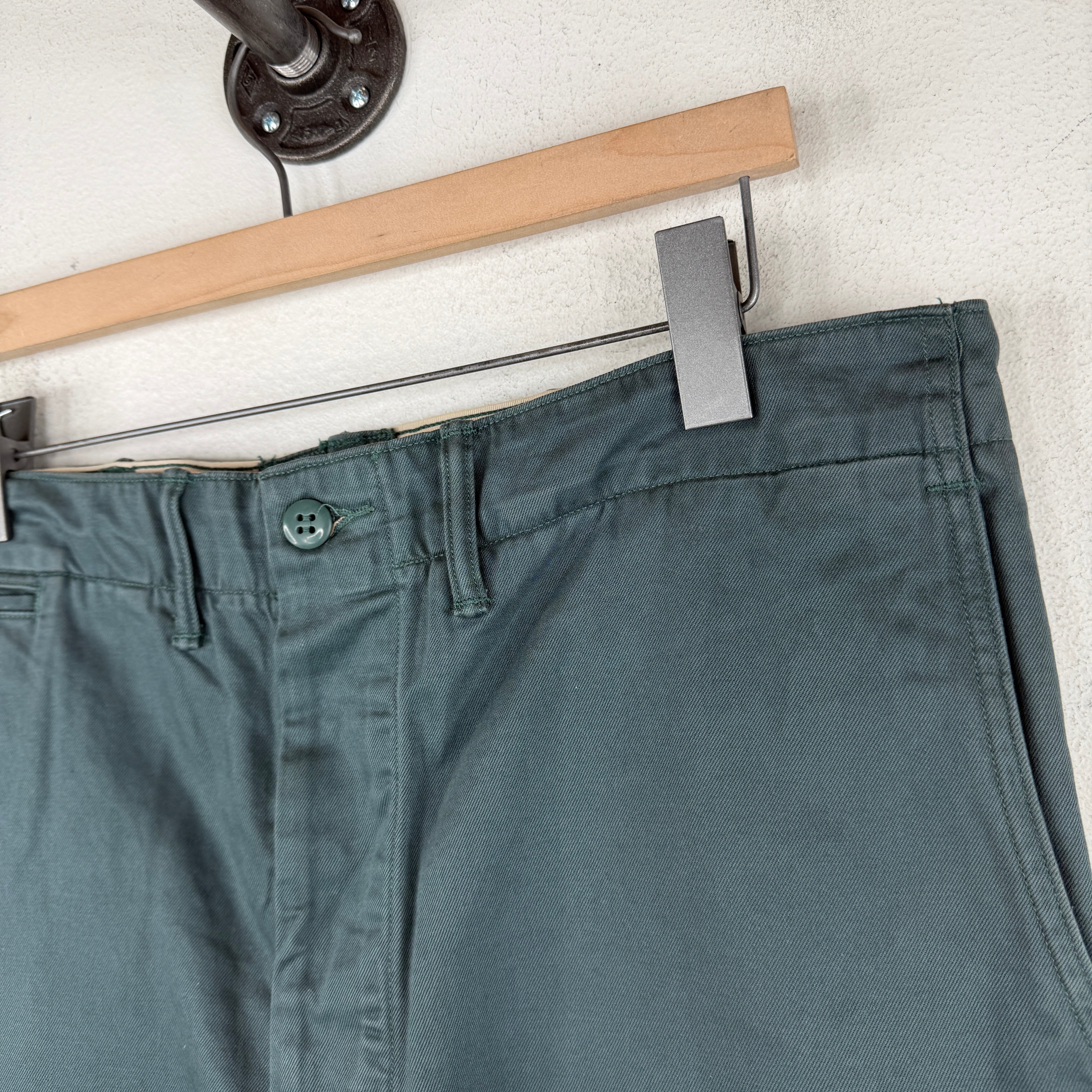 RRL Green General Utility Chino Trousers - Image 6