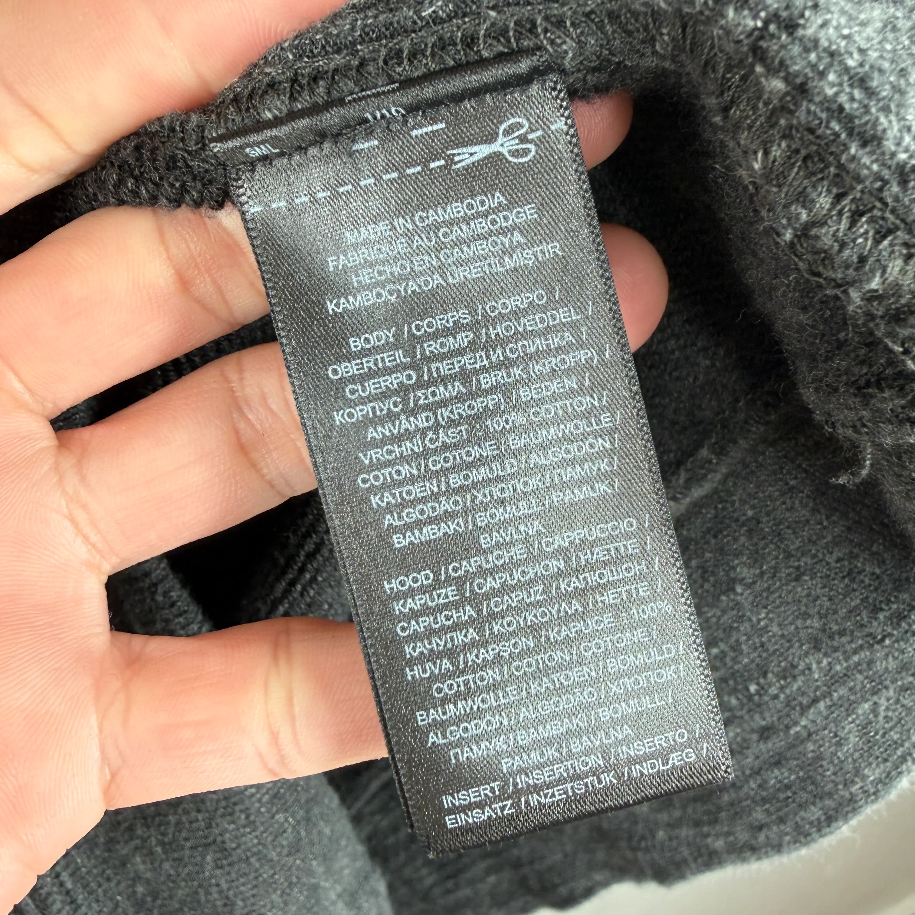 RRL Heather Black Pullover Hoodie - Image 4