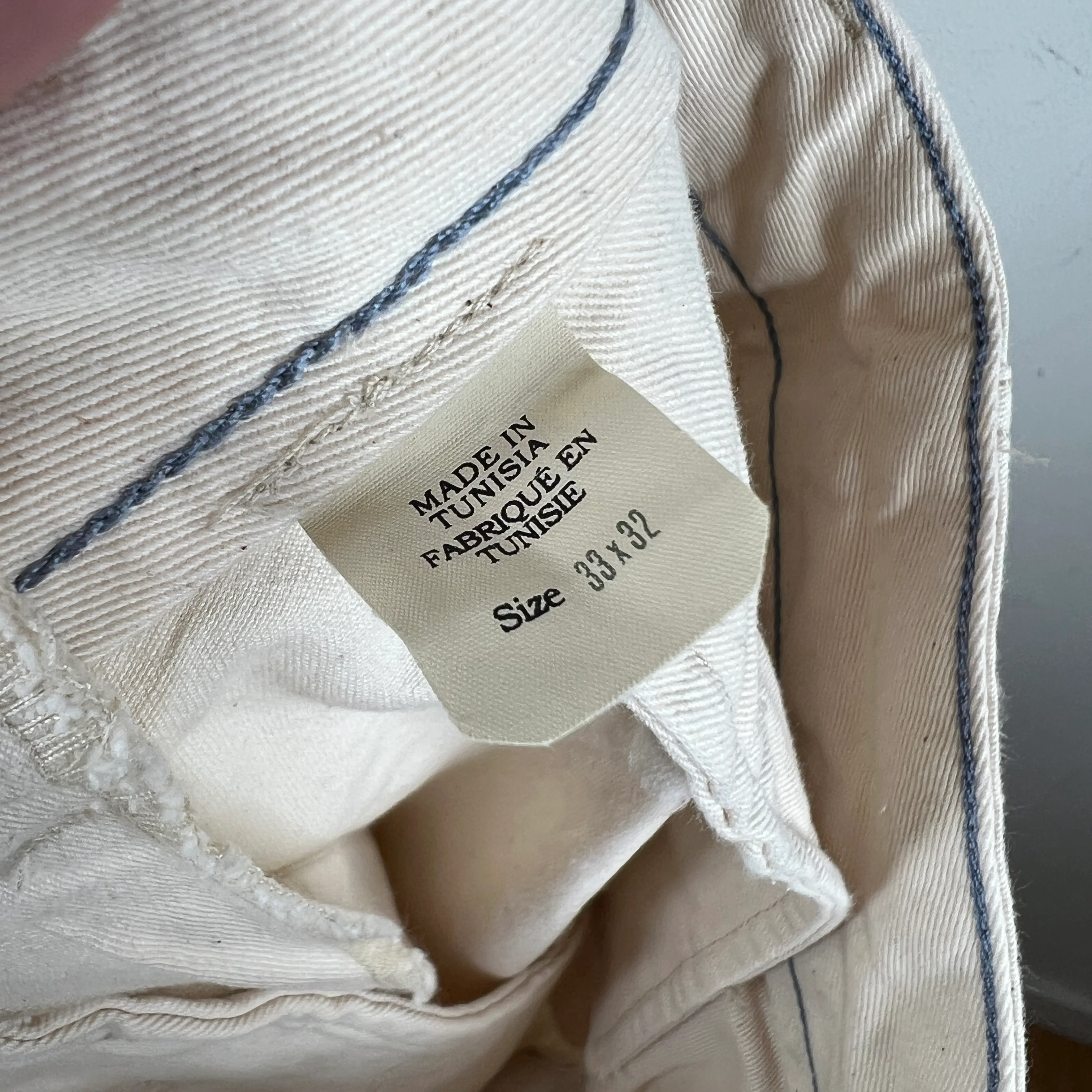 RRL Off White General Purpose Fatigue Trousers - Image 3