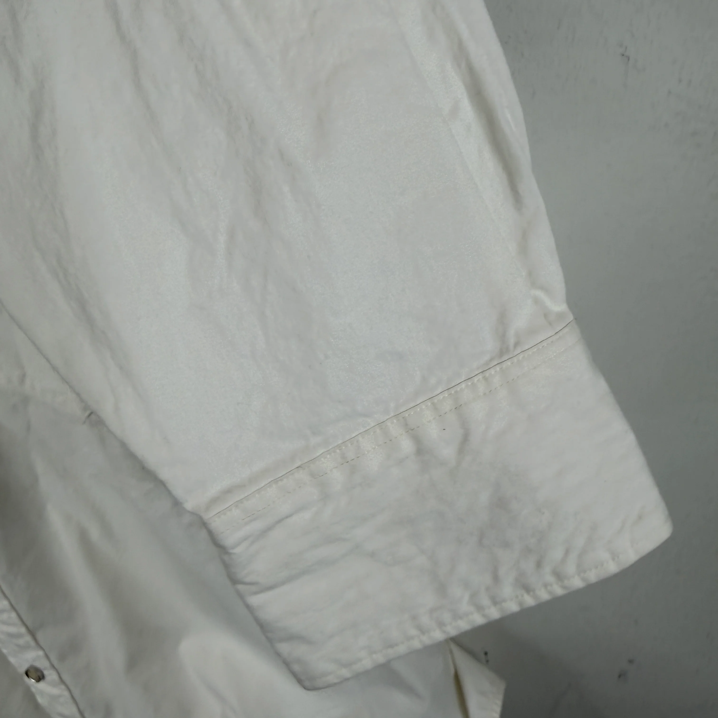 RRL White Pearl Snap Button Up Western Shirt - Image 9