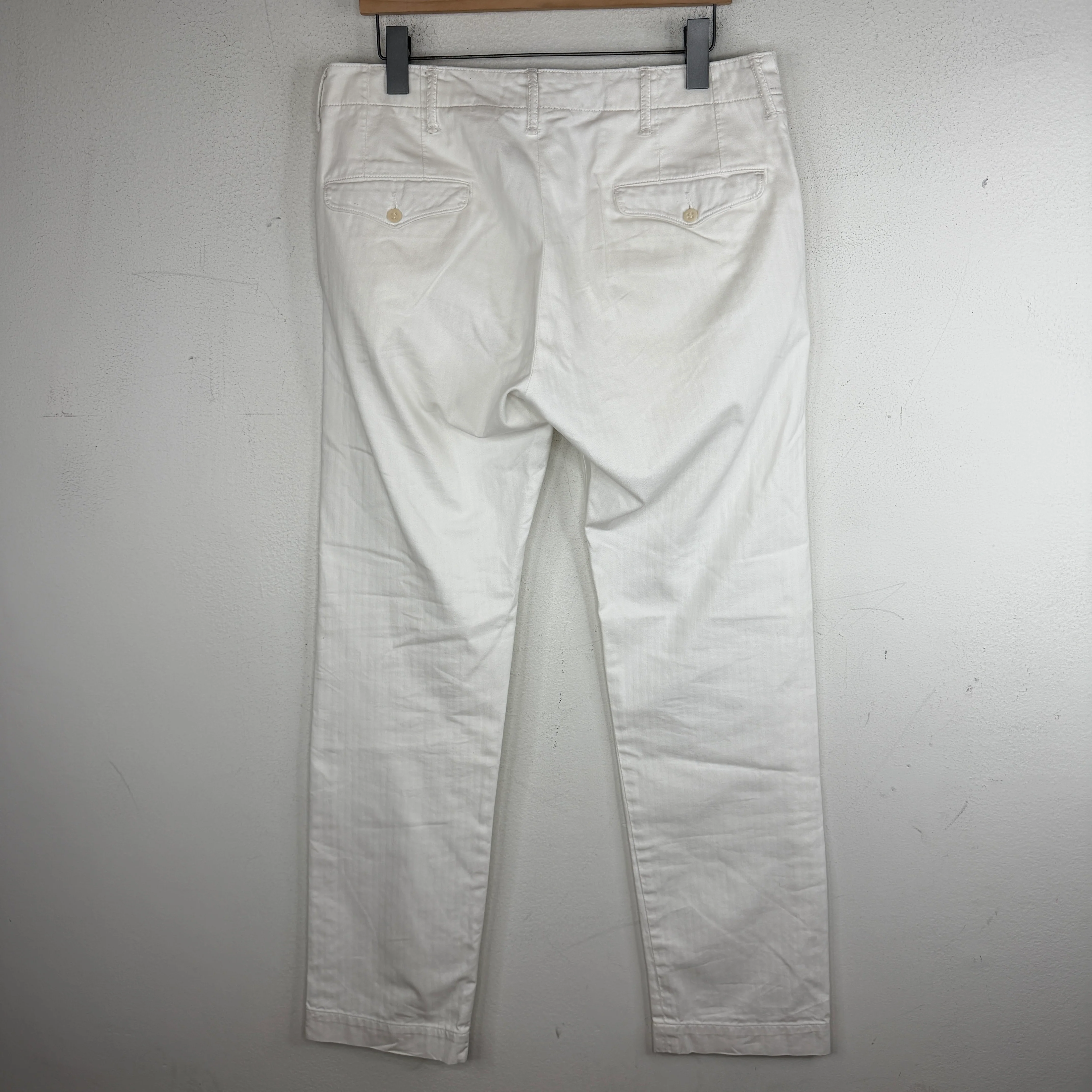 RRL White Herringbone Pants - Image 2