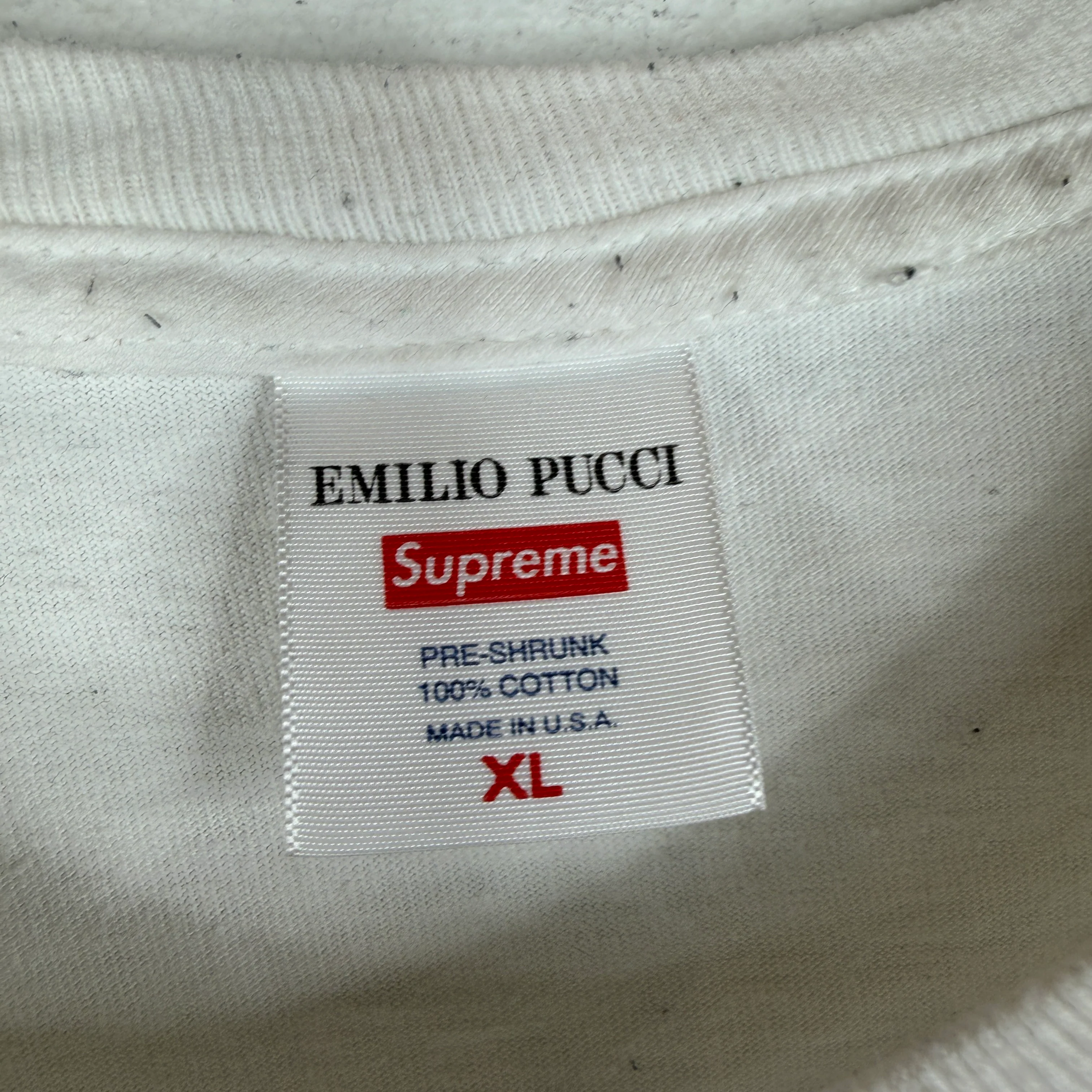 Supreme Emilio Pucci White Box Logo T-Shirt - Image 3