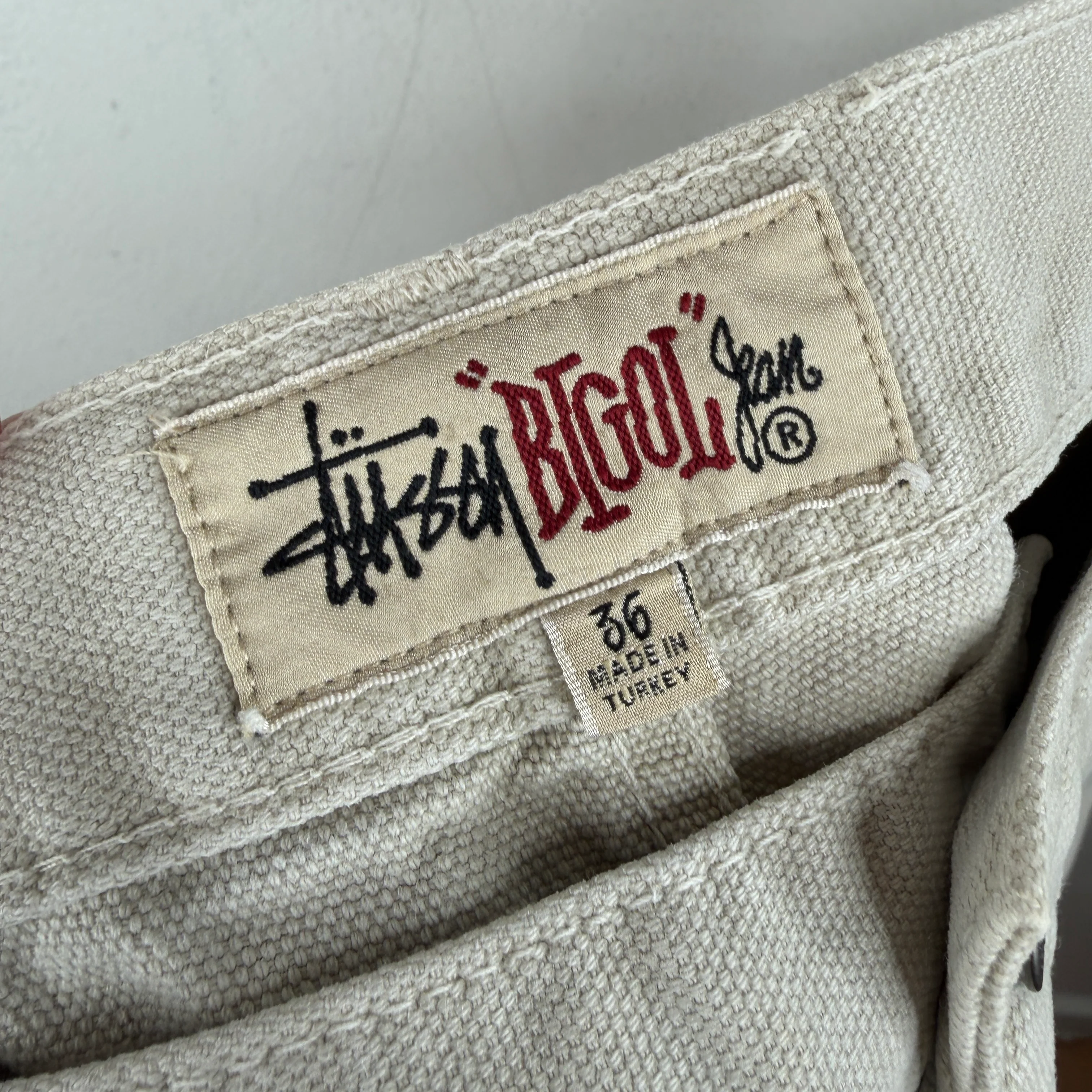 Stussy Big Ol White Jean Shorts - Image 3
