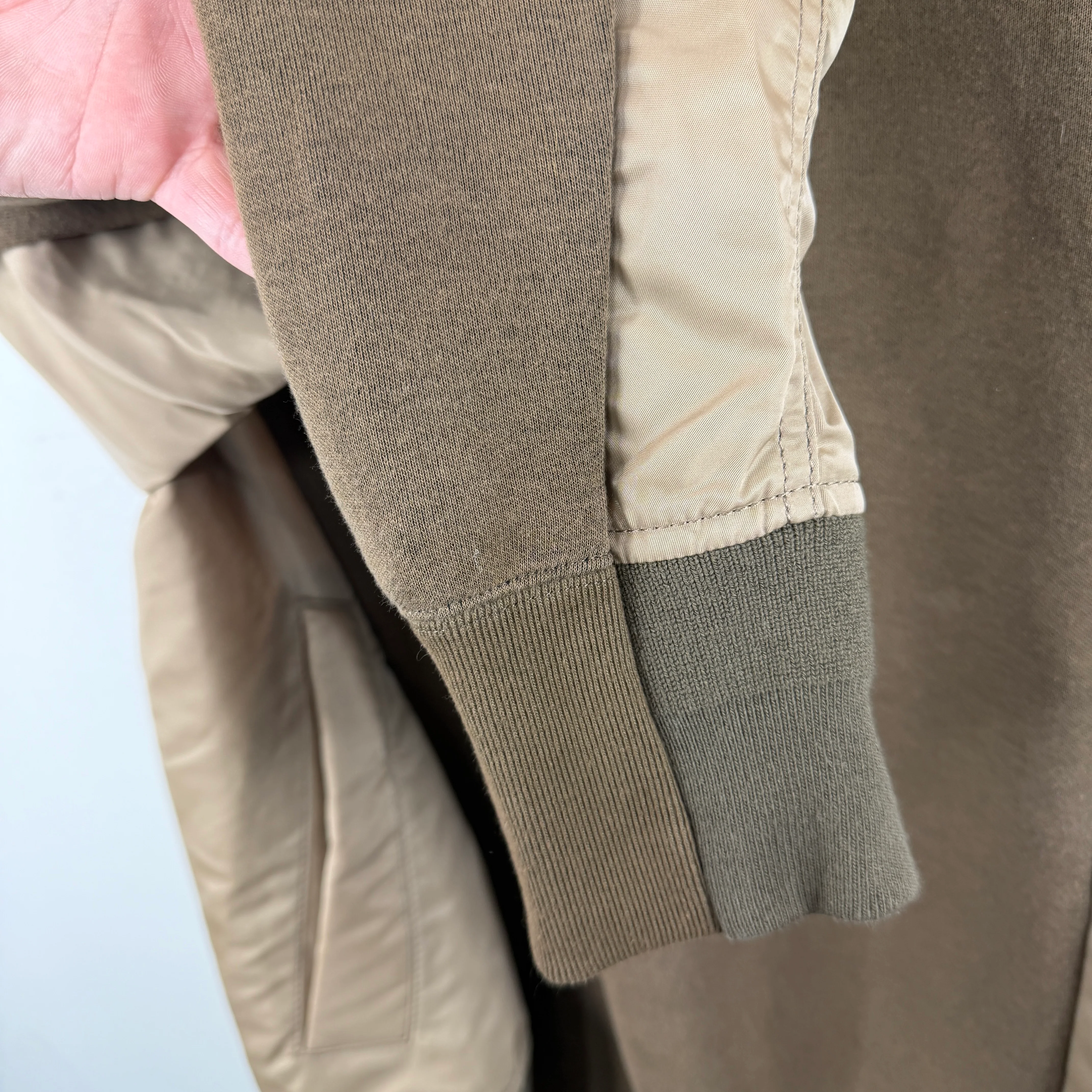 Sacai Brown Hybrid Cargo Hoodie - Image 7