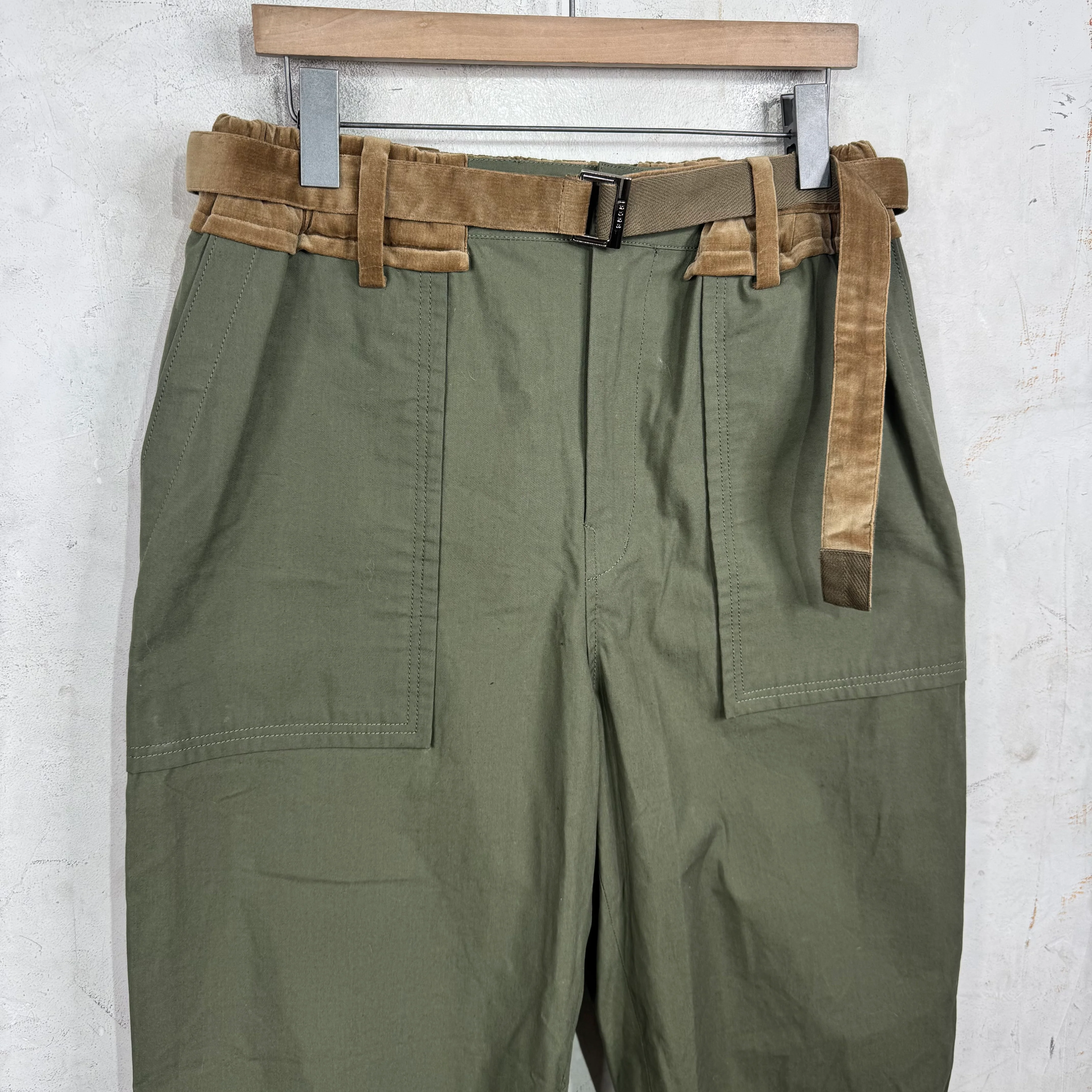 Sacai Velour Belted Capris - Image 5