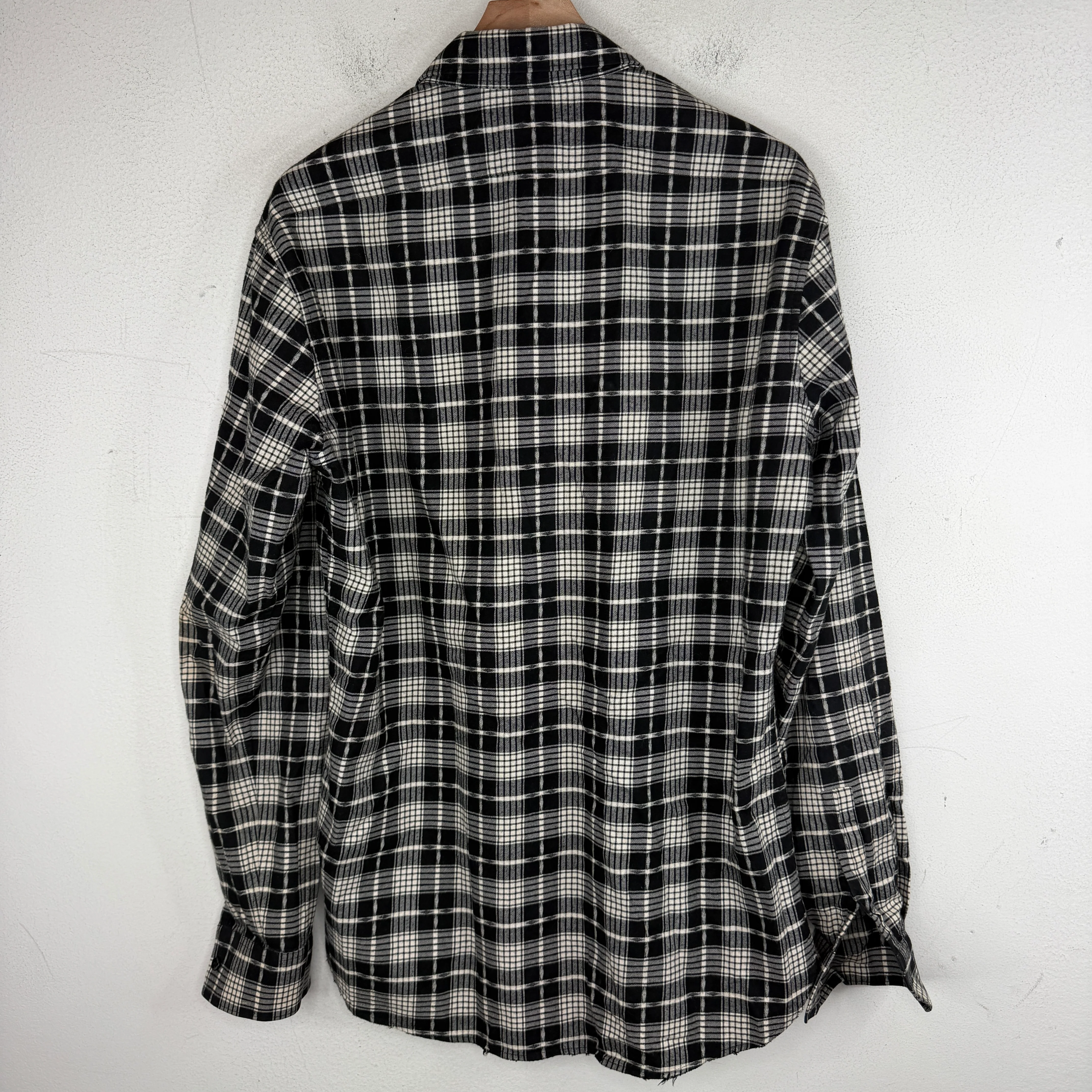 Saint Laurent Black/White Button Up Flannel - Image 2