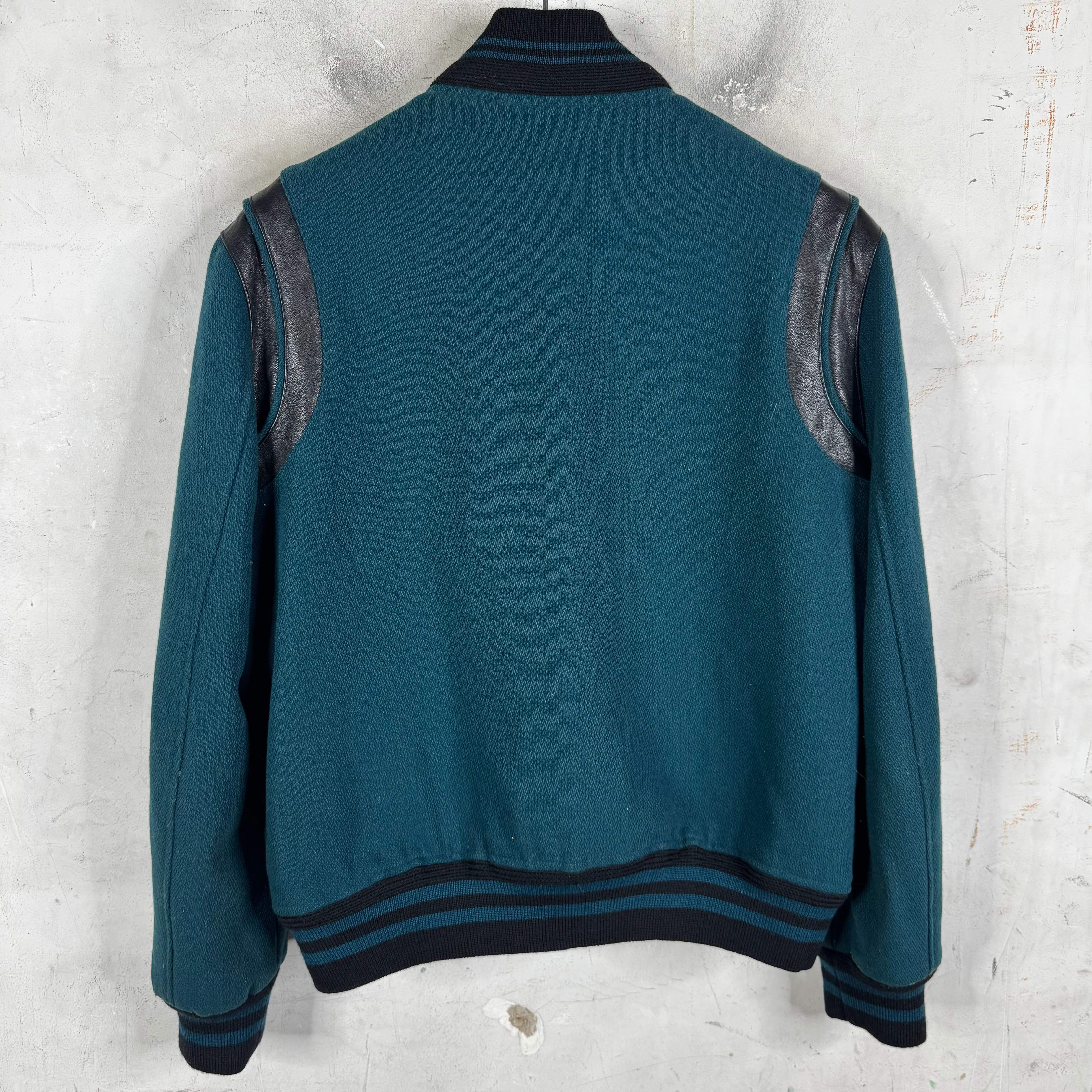 Saint Laurent Green/Black Teddy Jacket - Image 2