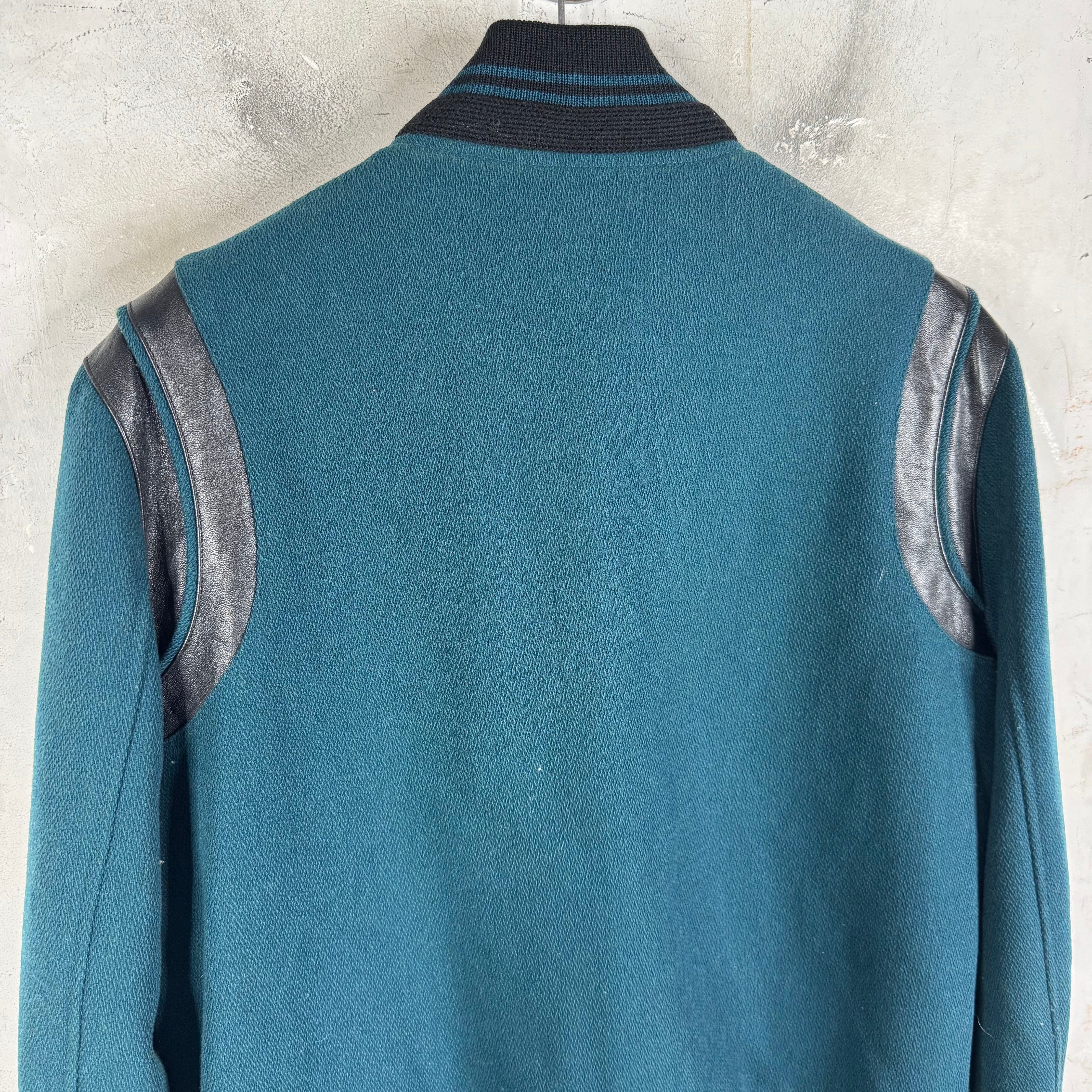 Saint Laurent Green/Black Teddy Jacket - Image 7