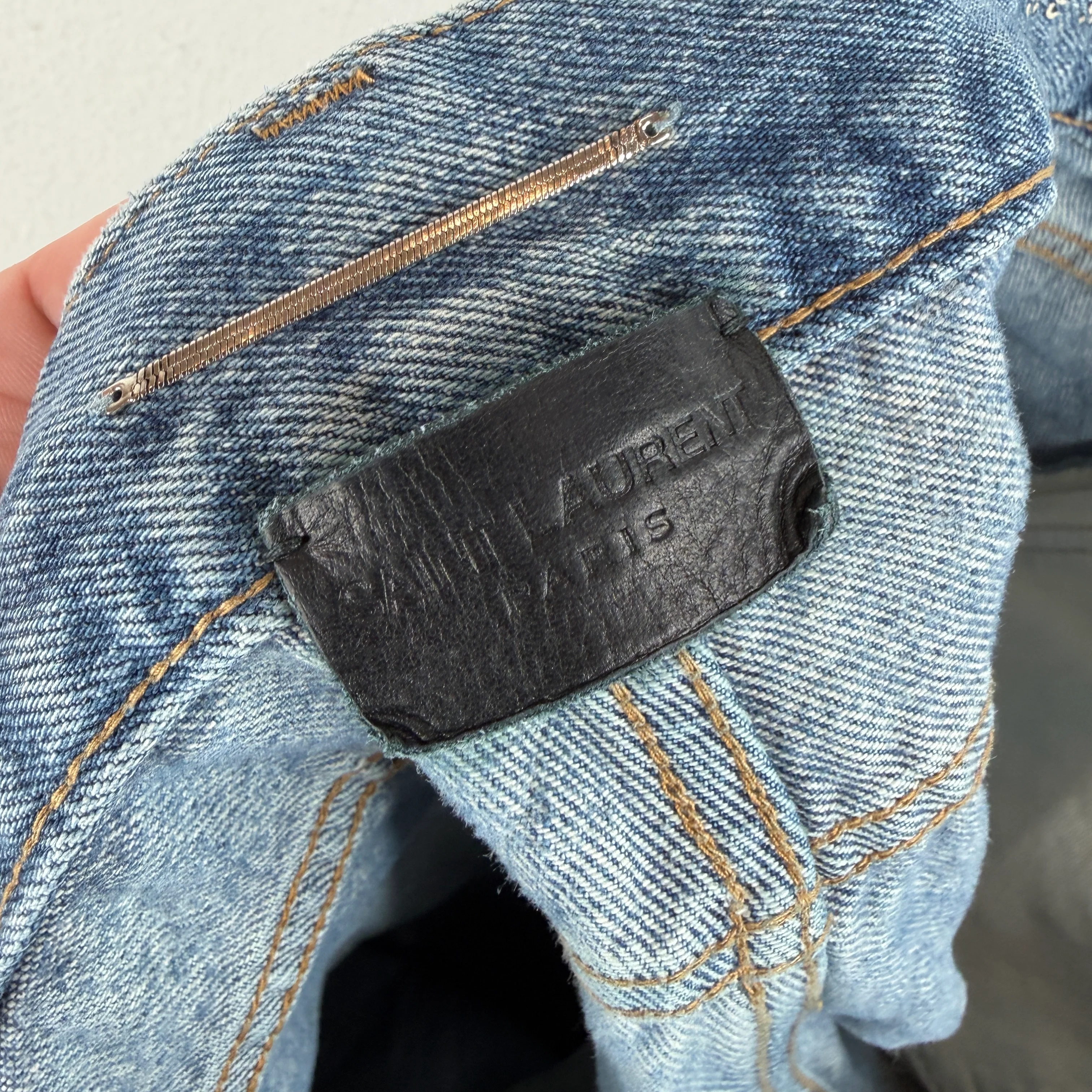 Saint Laurent Light Wash D18 Jeans - Image 3