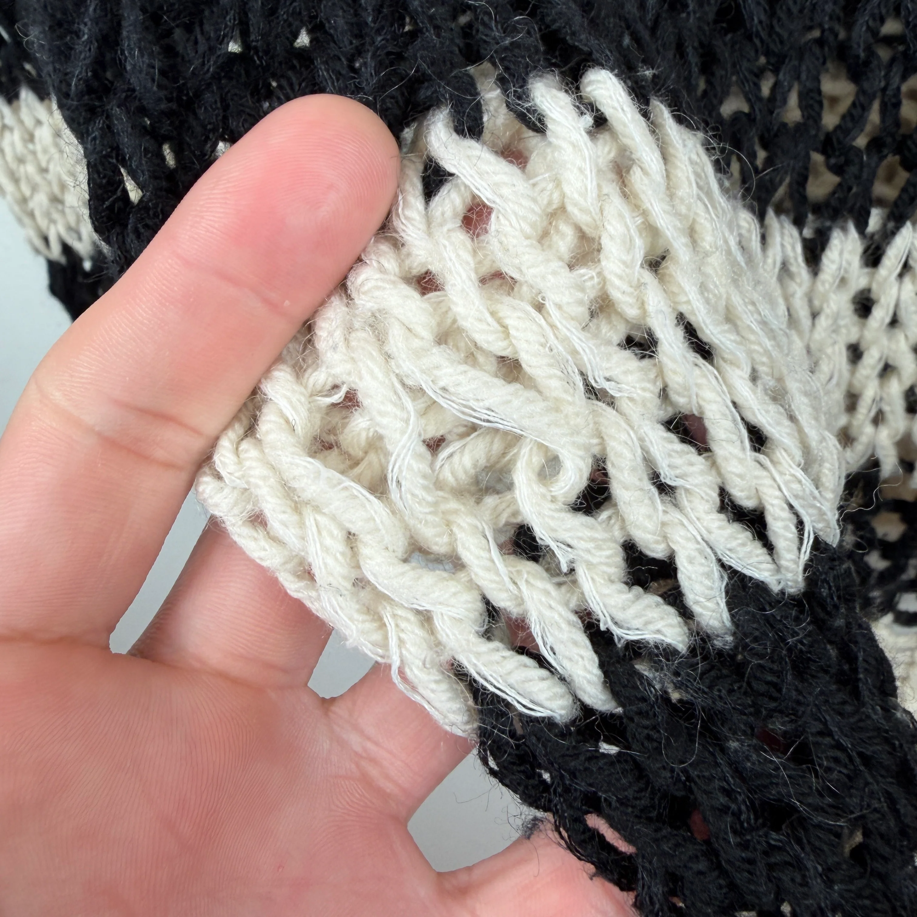 Saint Laurent Striped Cable Knit Hooded Sweater - Image 10