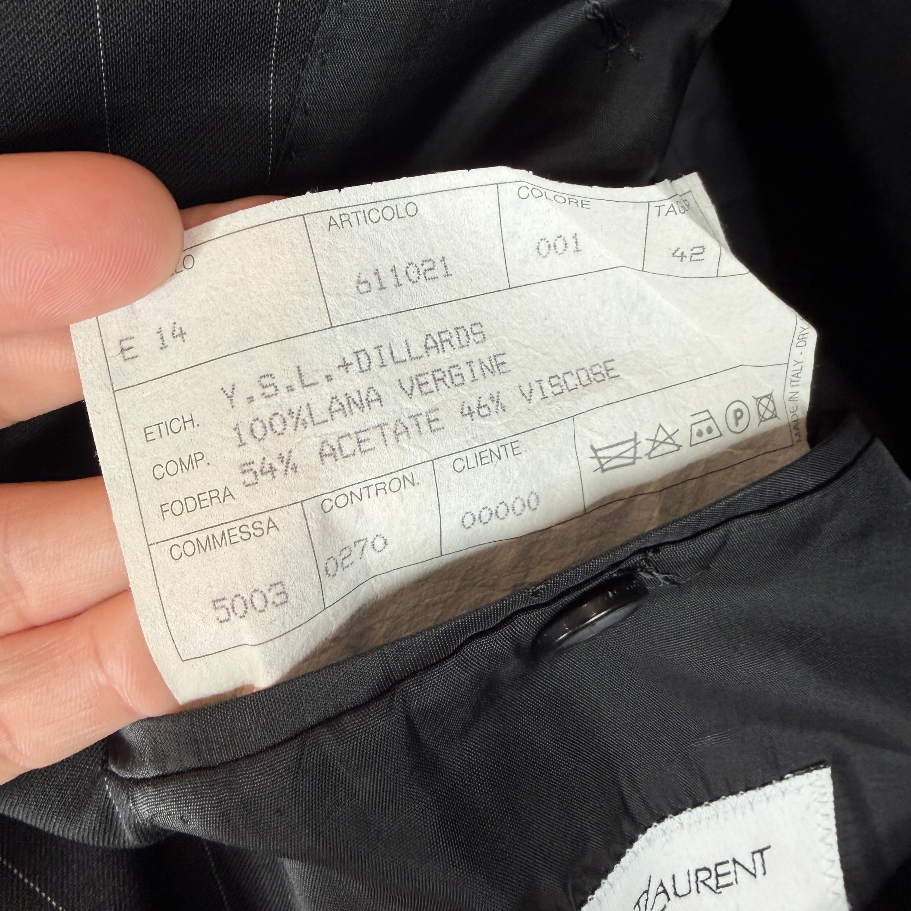 Saint Laurent Vintage Pinstripe Suit Set - Image 7