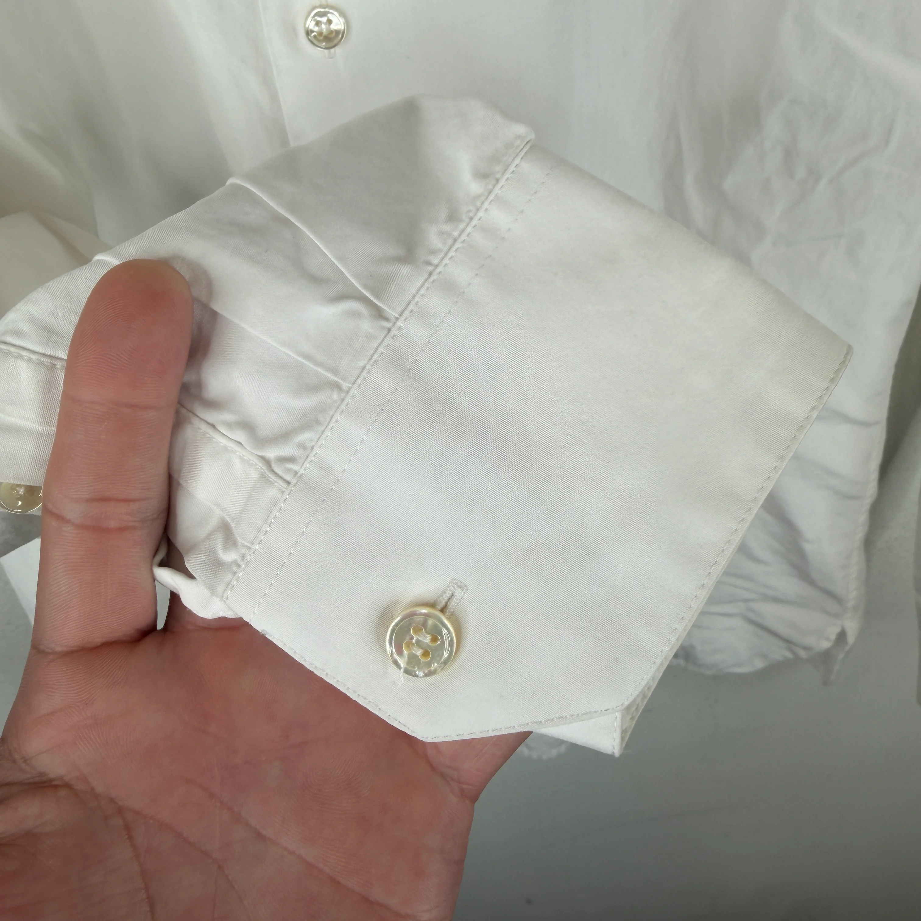 Saint Laurent White LS Button Up Shirt - Image 11
