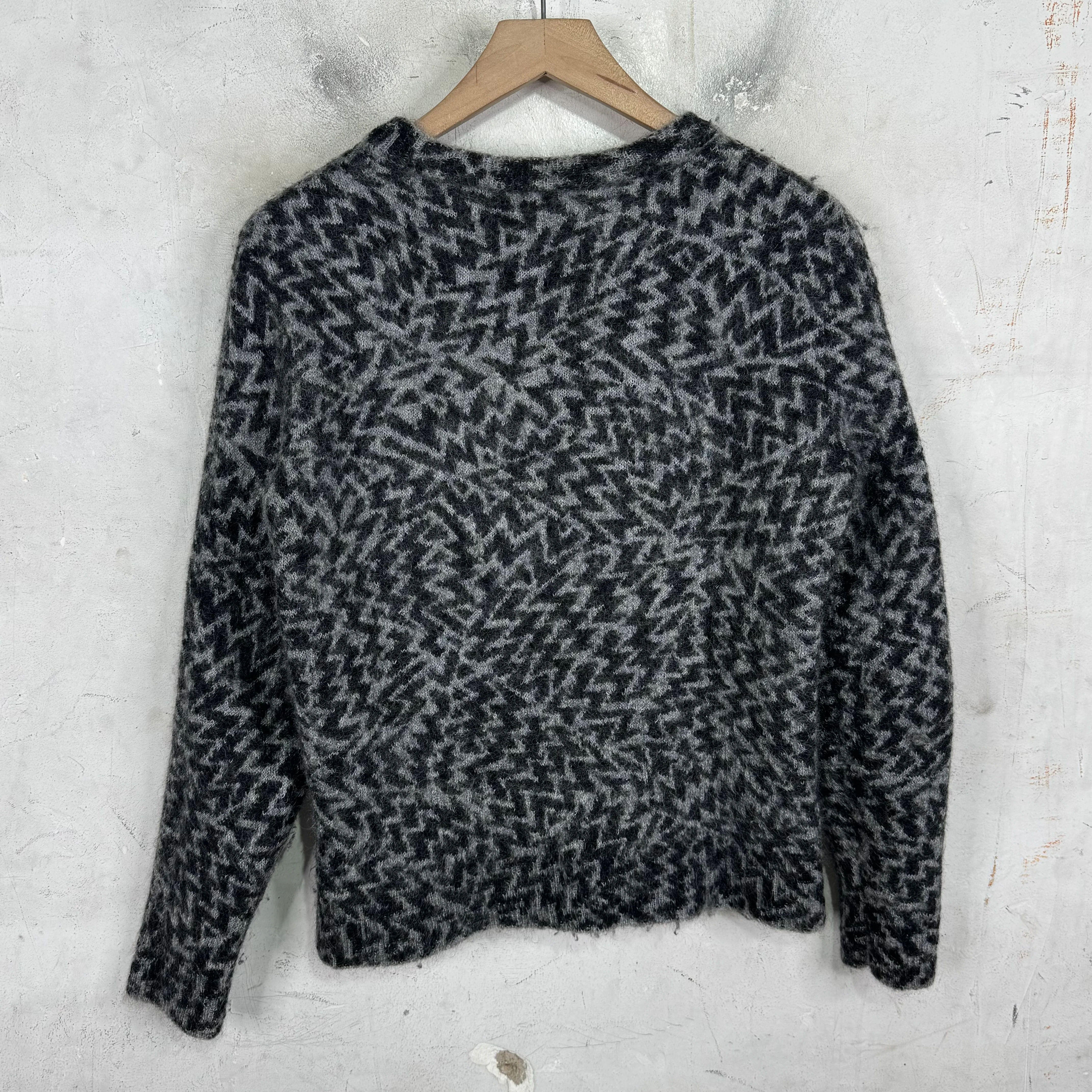 Saint Laurent Zig Zagged Mohair Sweater - Image 2