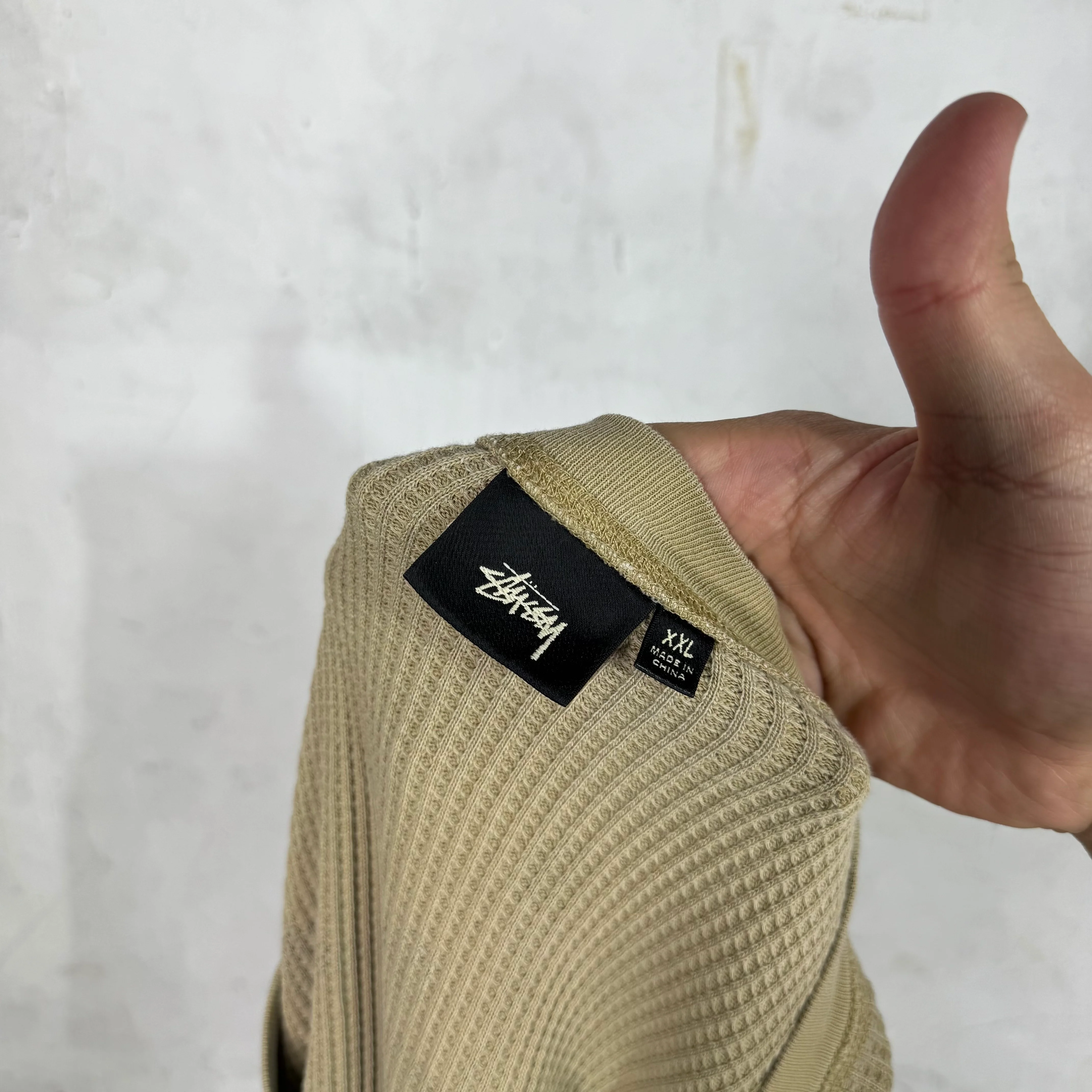 Stussy Beige Logo Thermal - Image 3