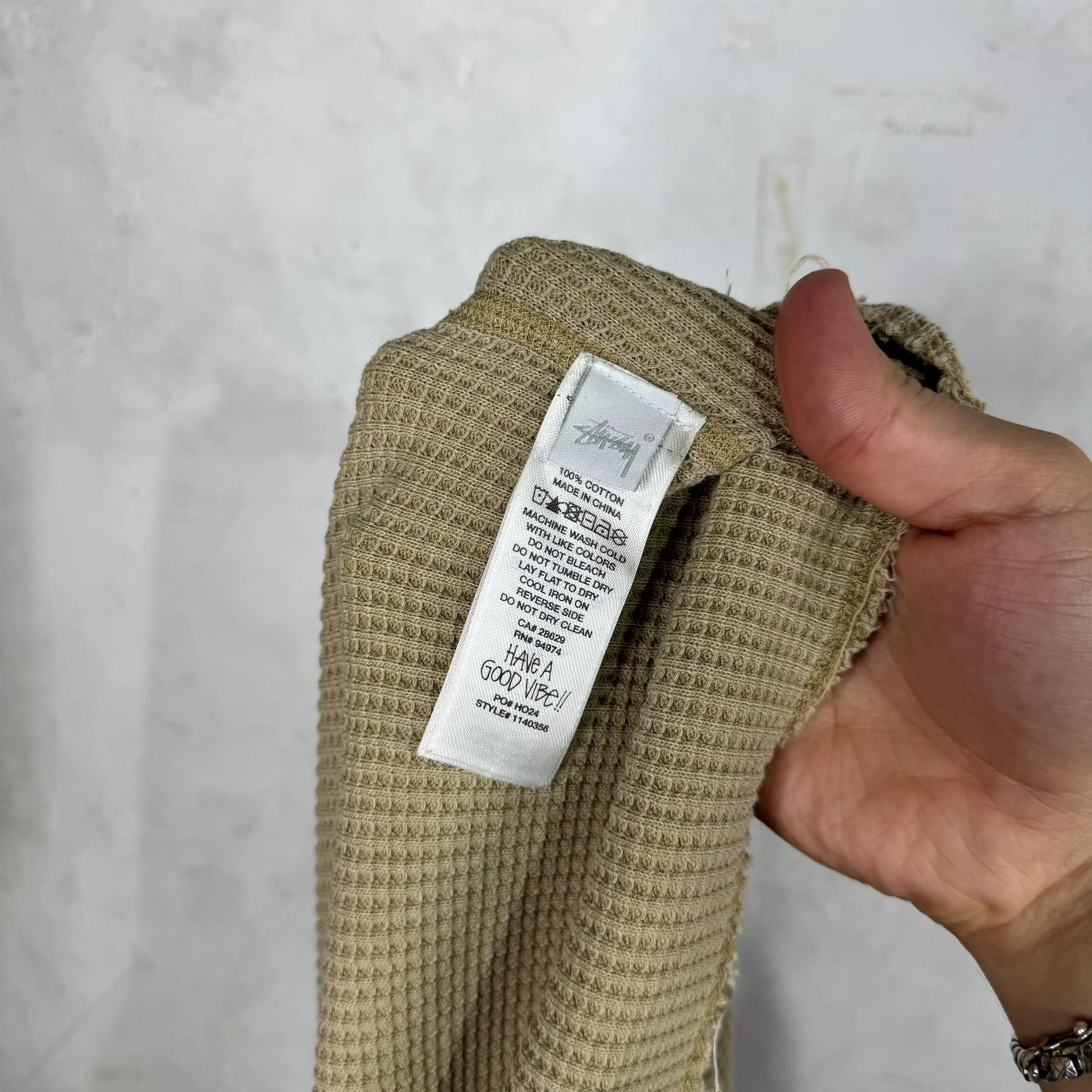 Stussy Beige Logo Thermal - Image 4