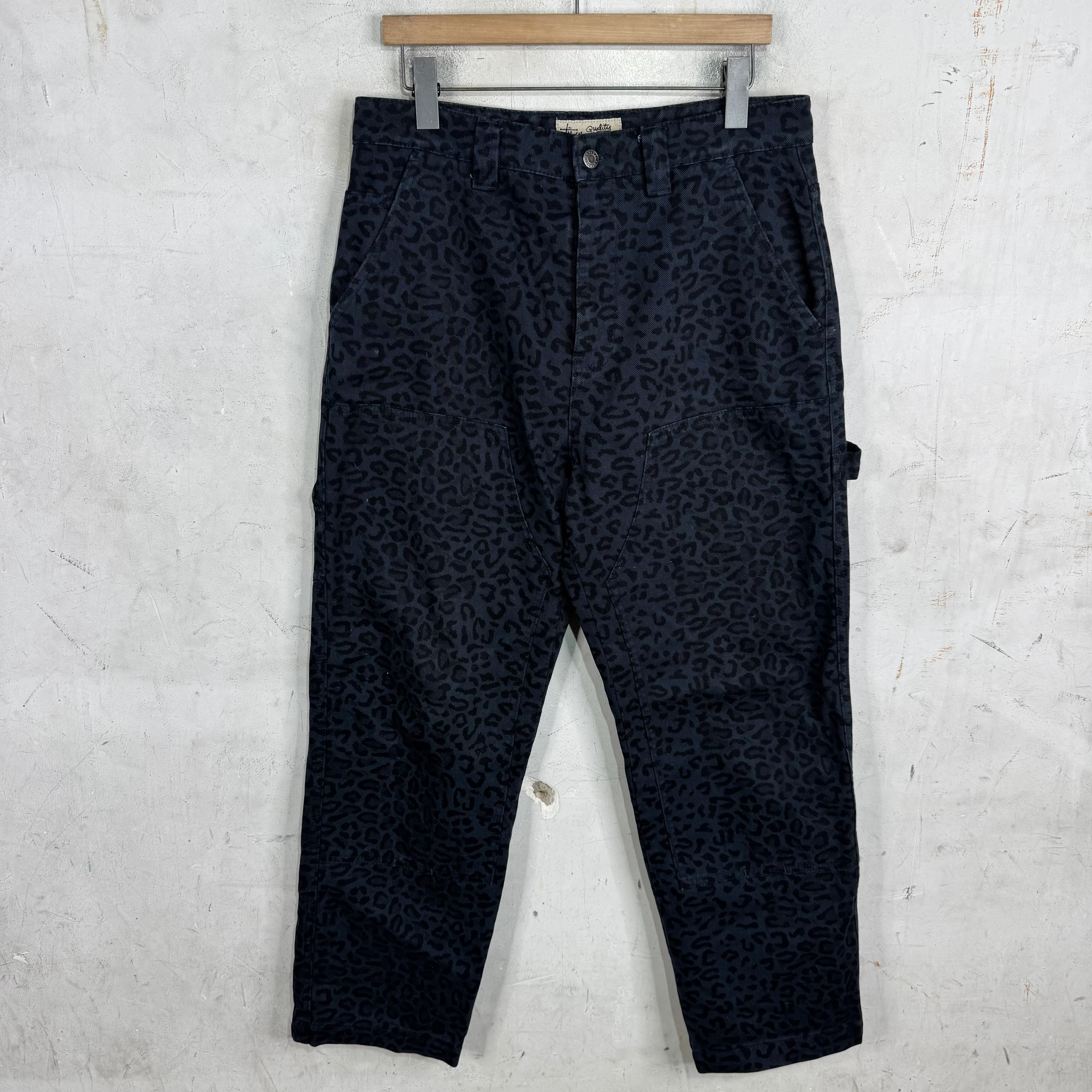 Stussy Blue Leopard Double Knees