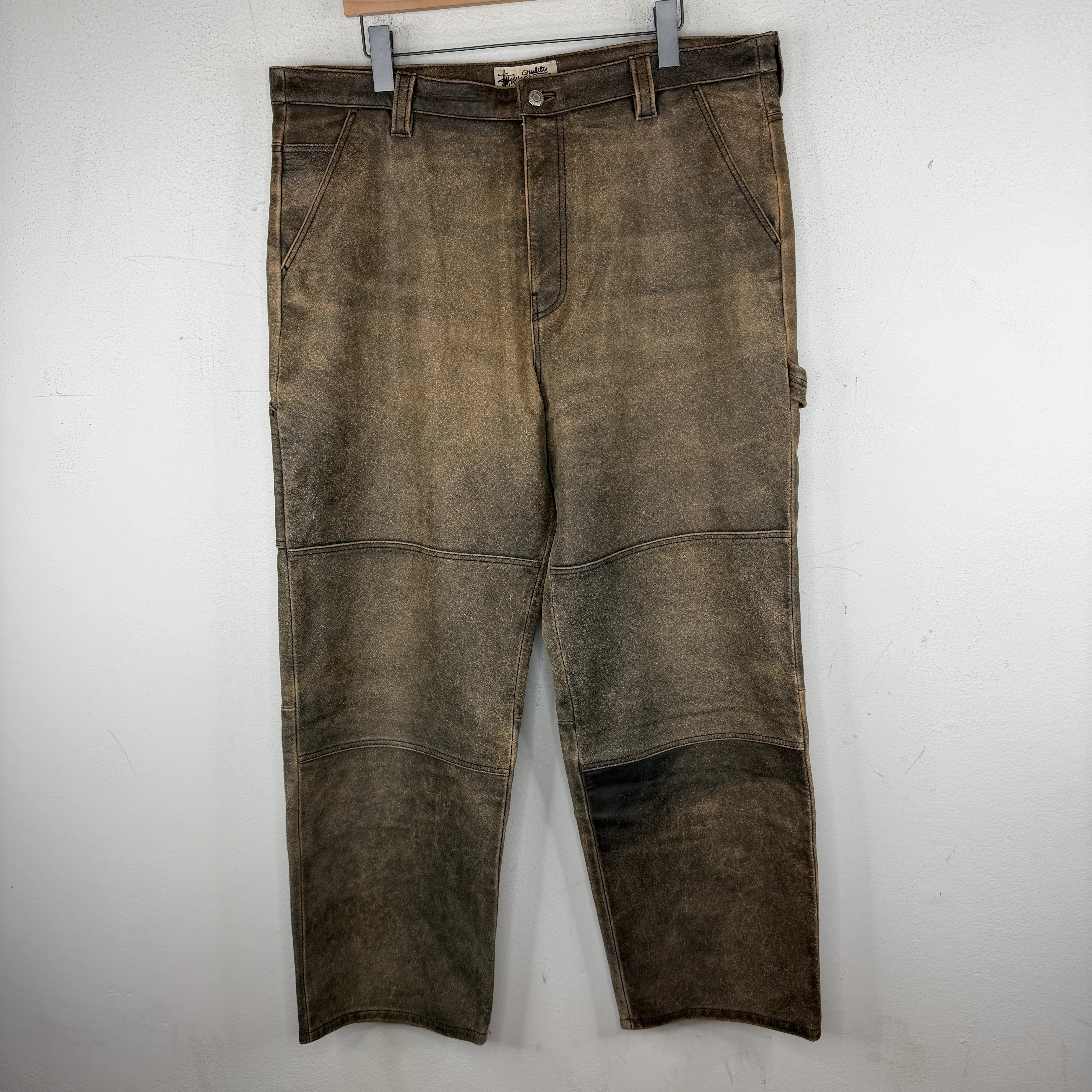 Stussy Leather Carpenter Pants