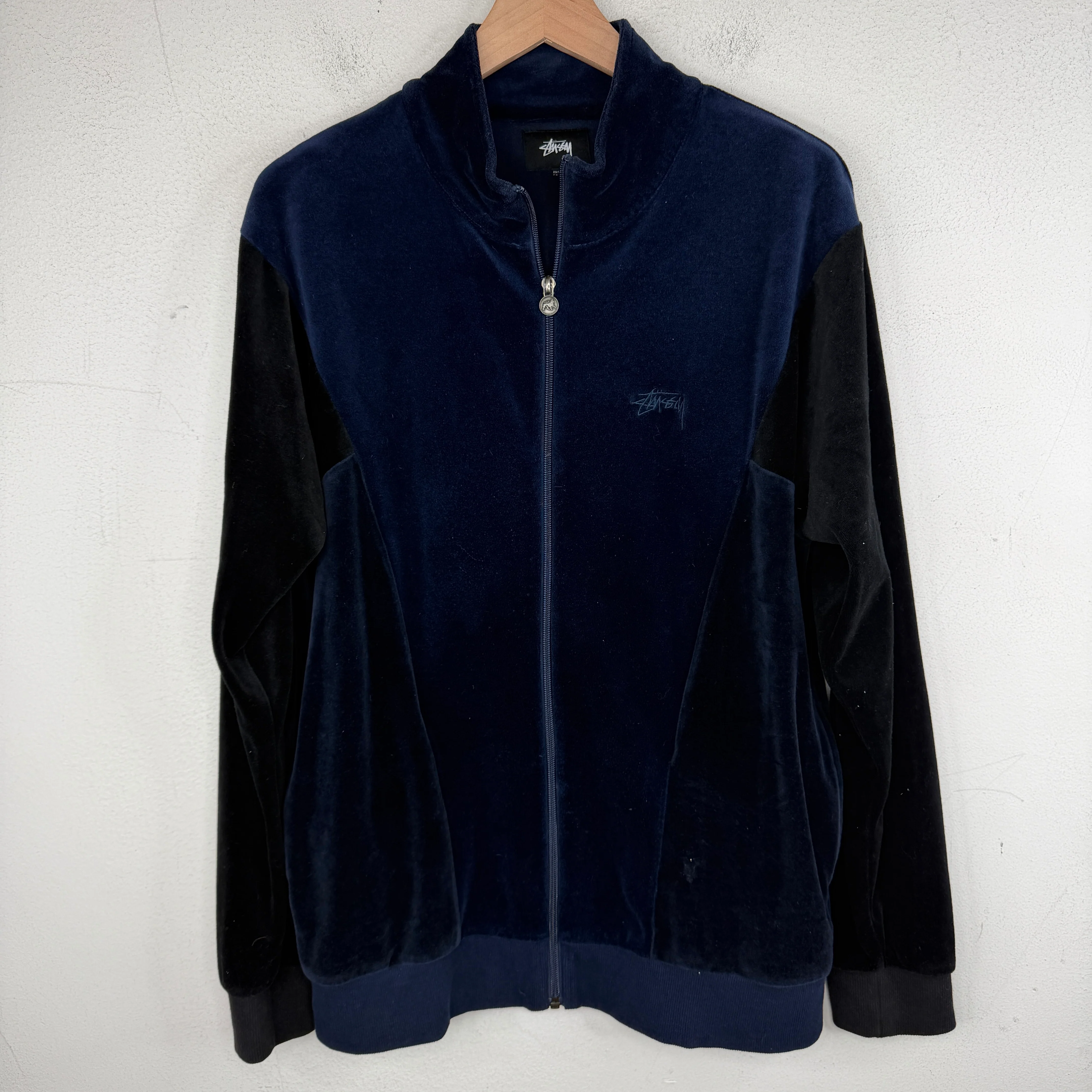 Stussy Velour Two Tone Track Jacket