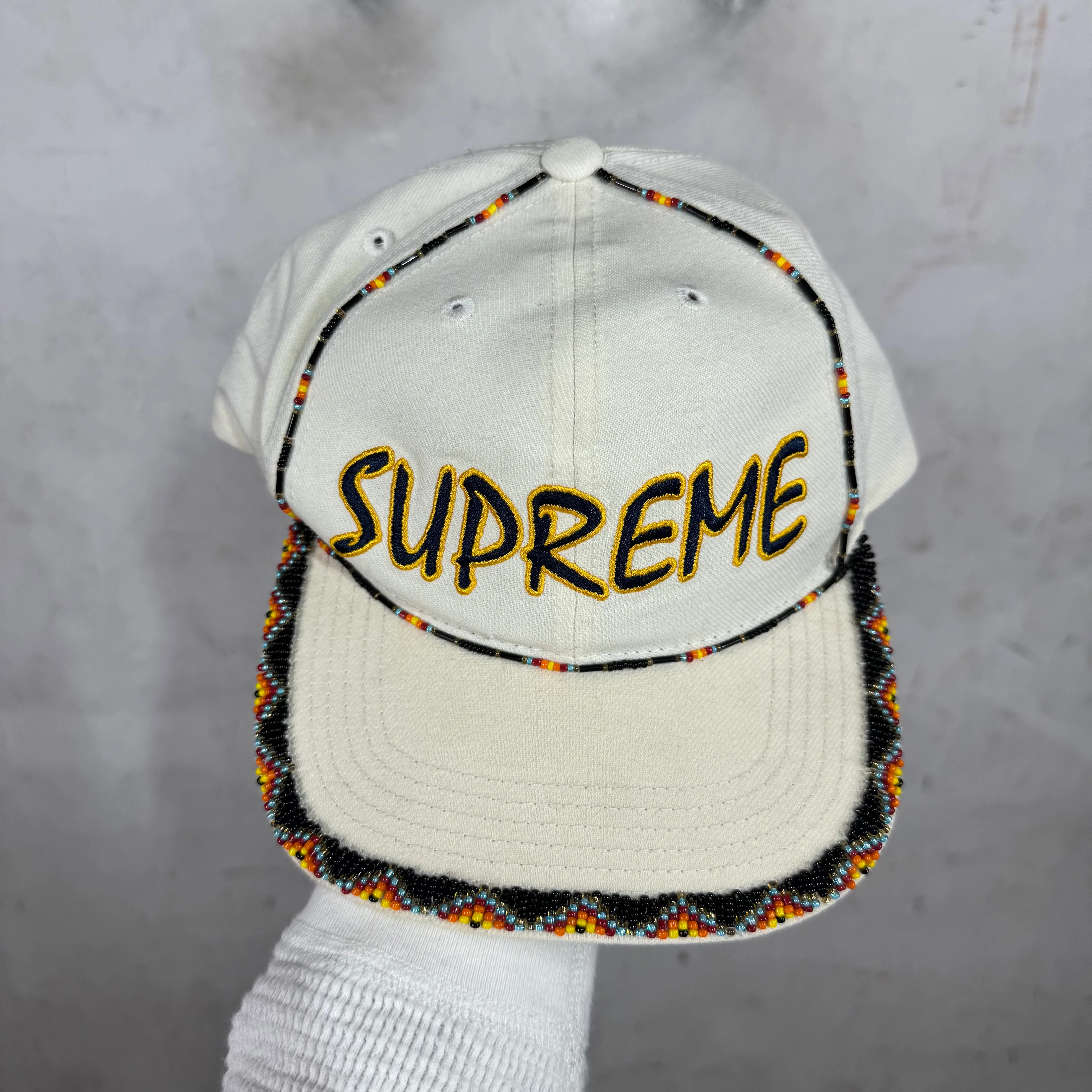 Supreme Beaded Logo Hat - Image 2