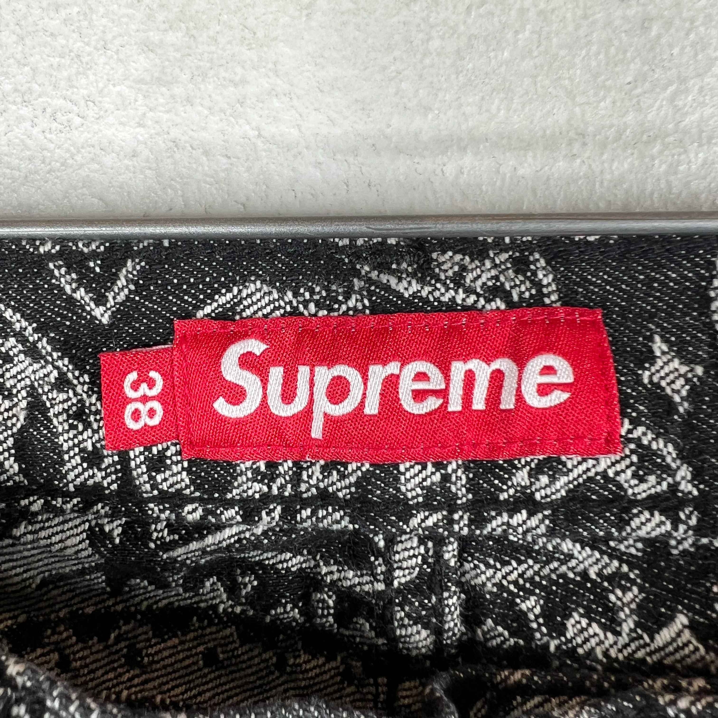 Supreme Black Paisley Jacquard Jeans - Image 3