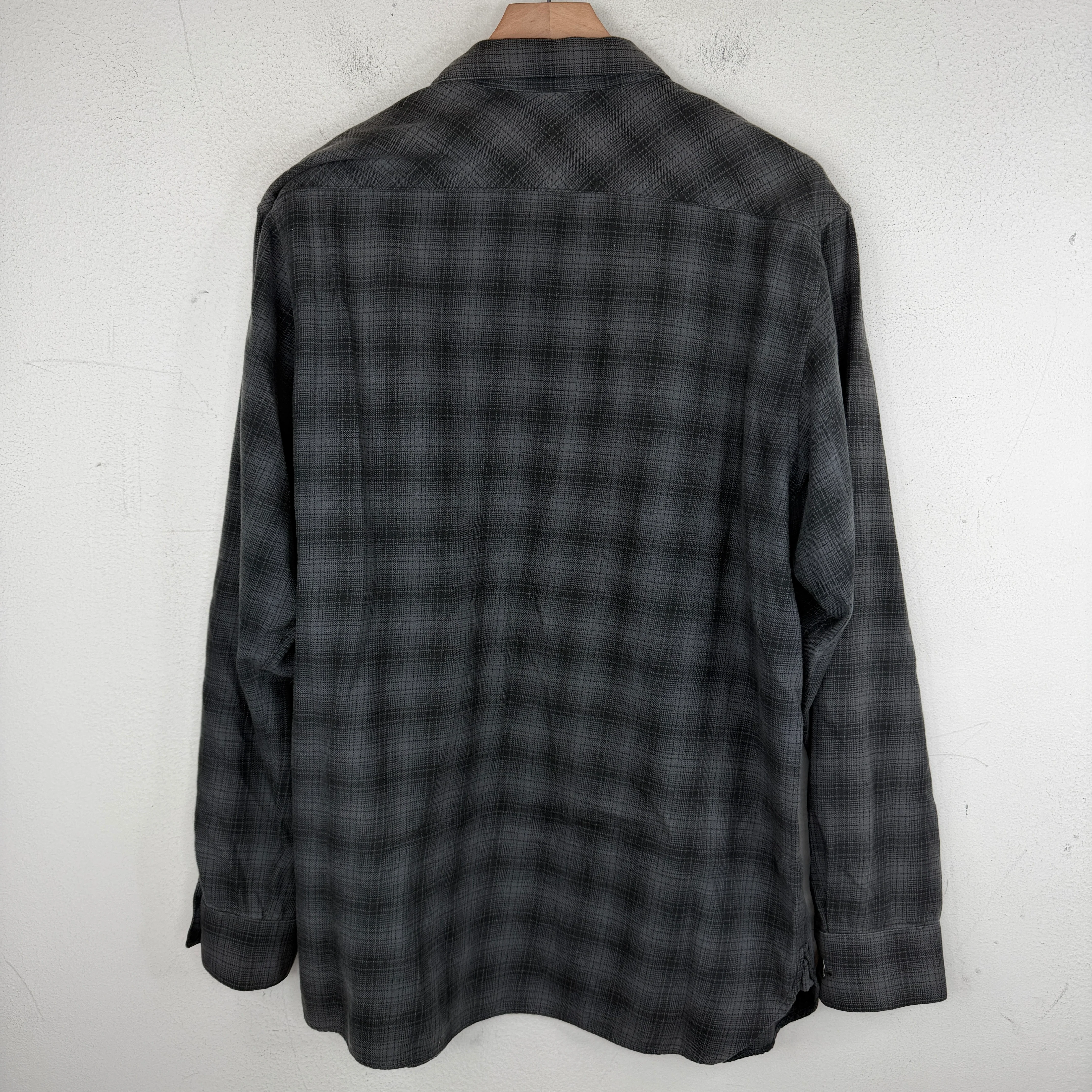 Supreme Gray/Black Button Up Flannel - Image 2