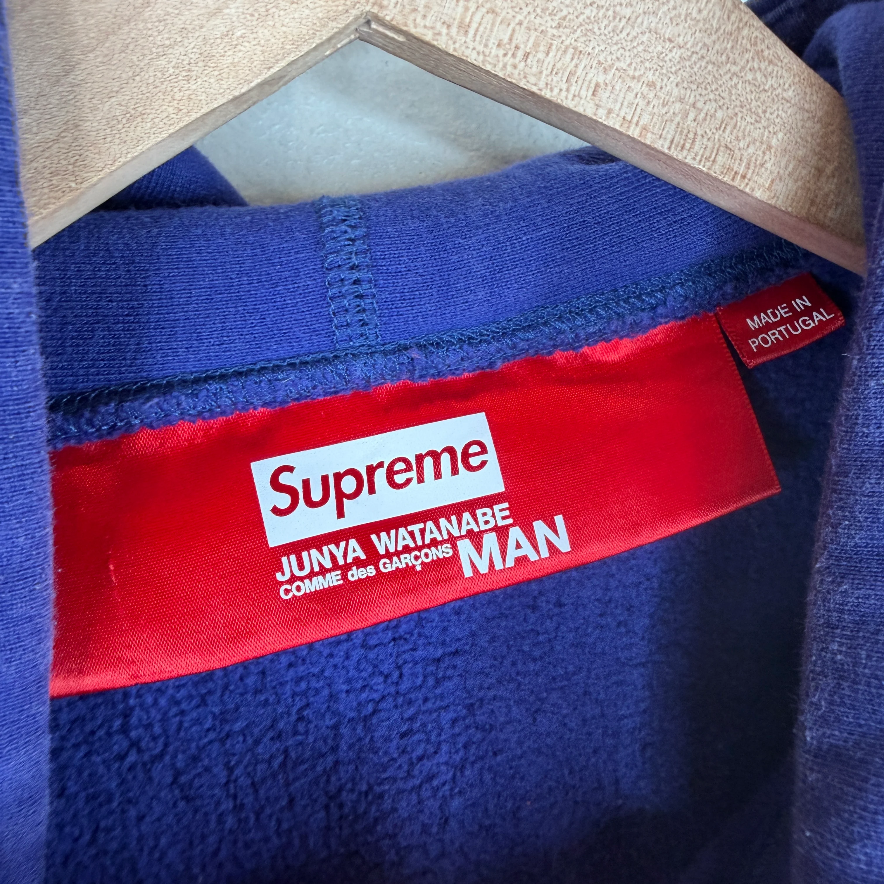 Supreme Junya Watanabe Blue Hoodie - Image 3