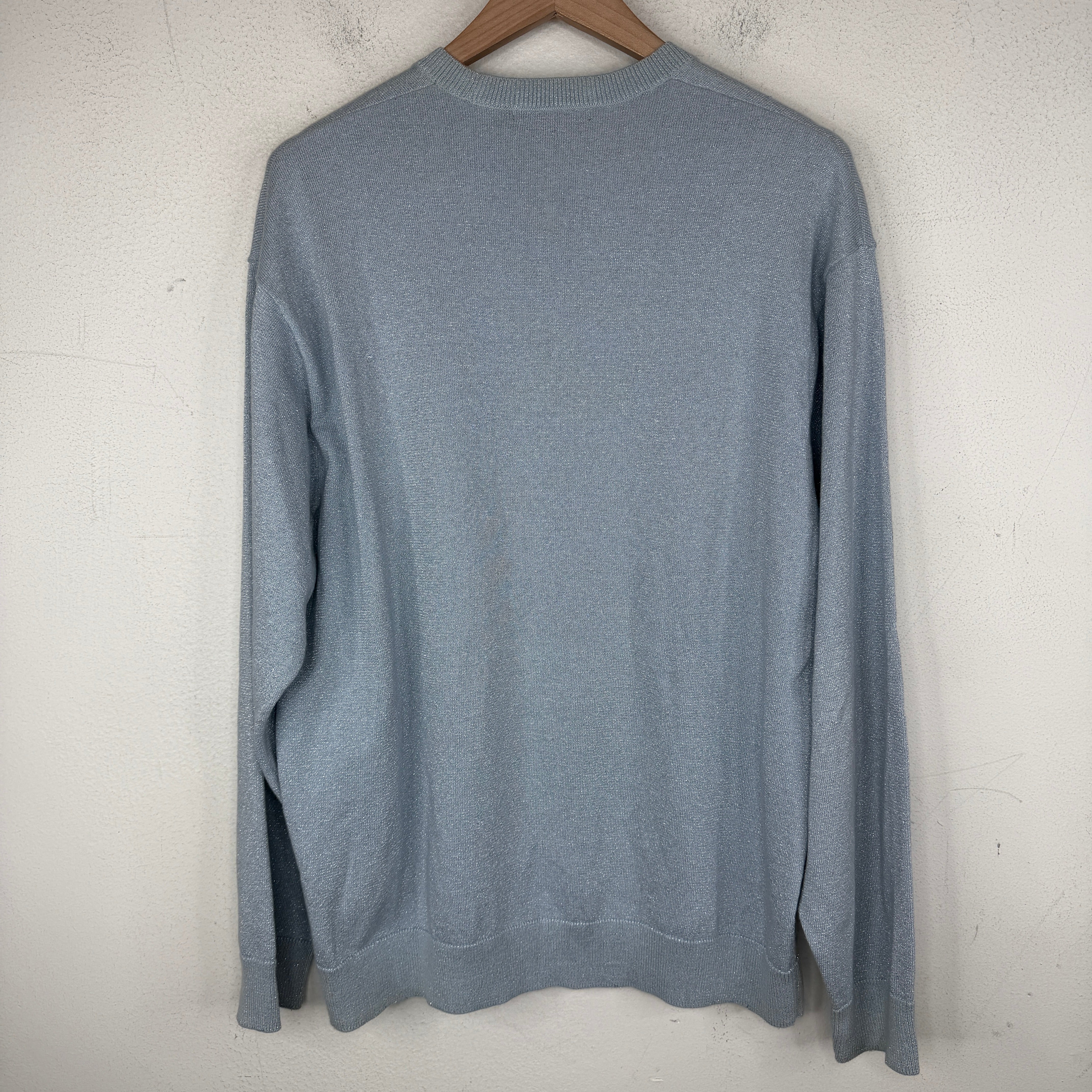 Supreme Light Blue Glitter Knit Sweater - Image 2
