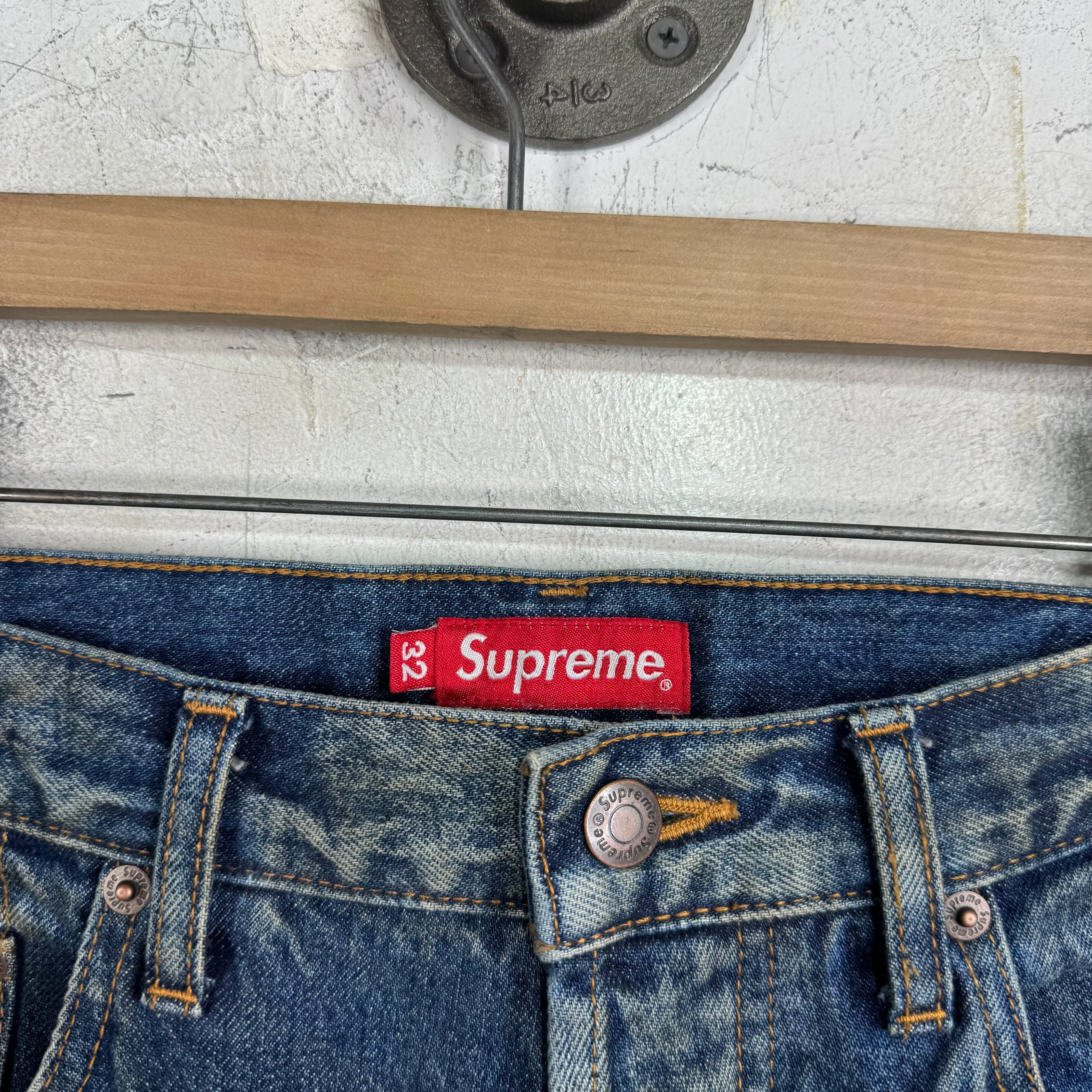 Supreme Muddy Wash Selvedge Jeans - Image 7