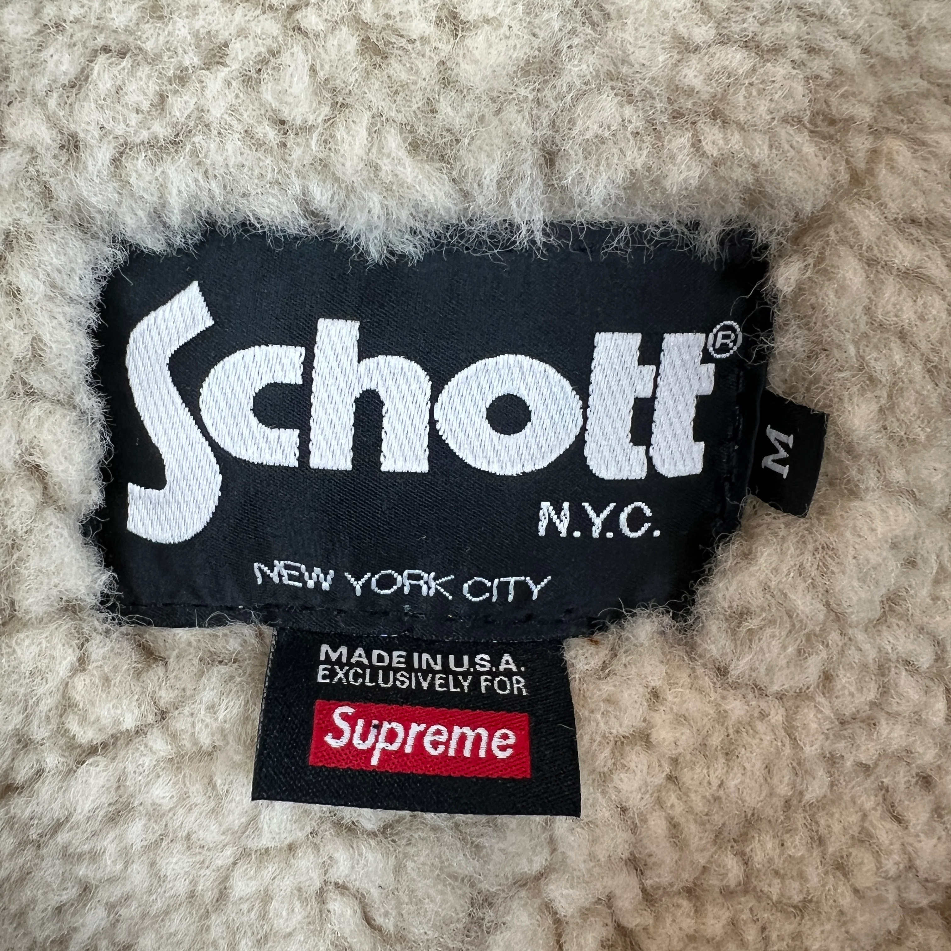 Supreme Schott Shearling Coat - Image 3