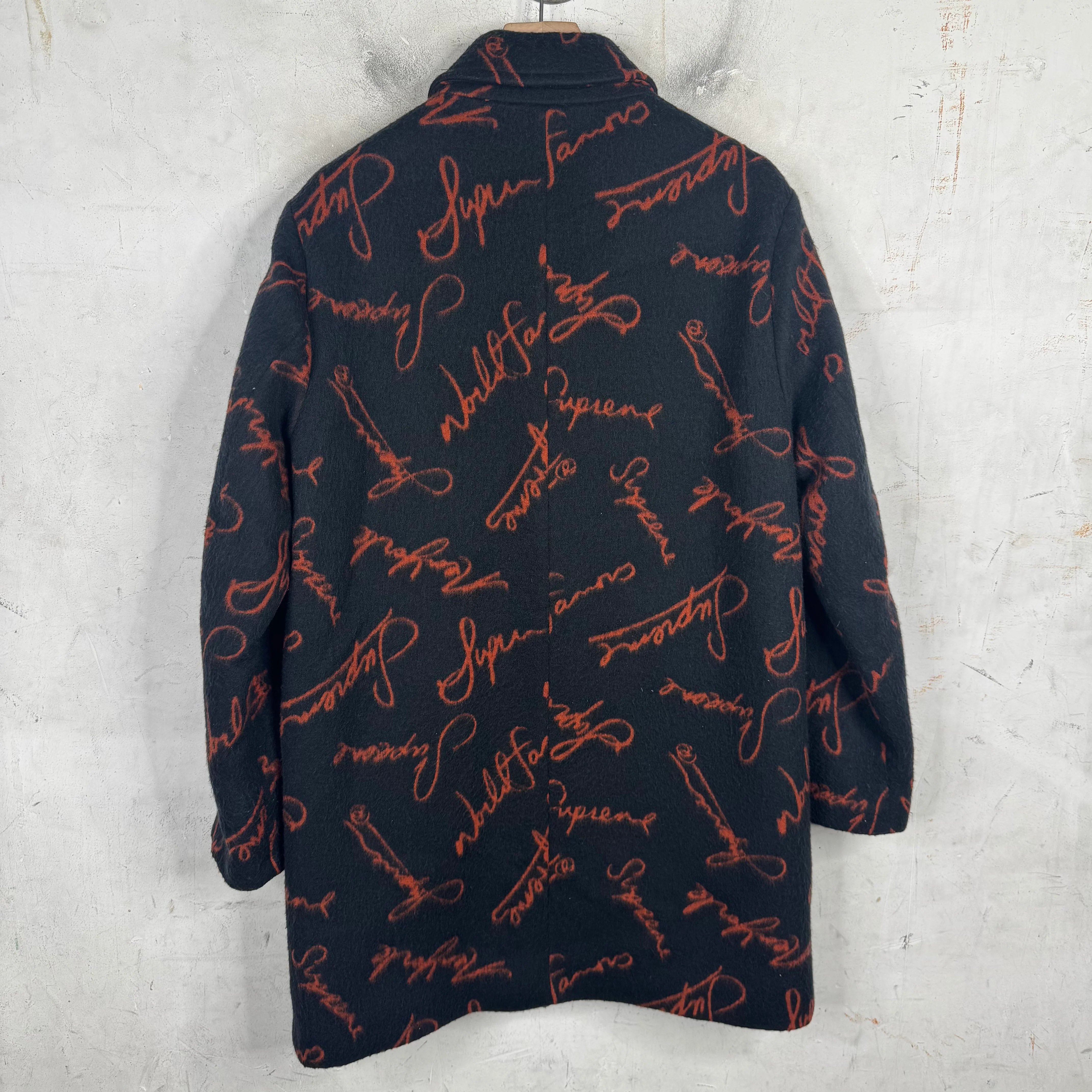 Supreme Script Logo Wool Peacoat - Image 2