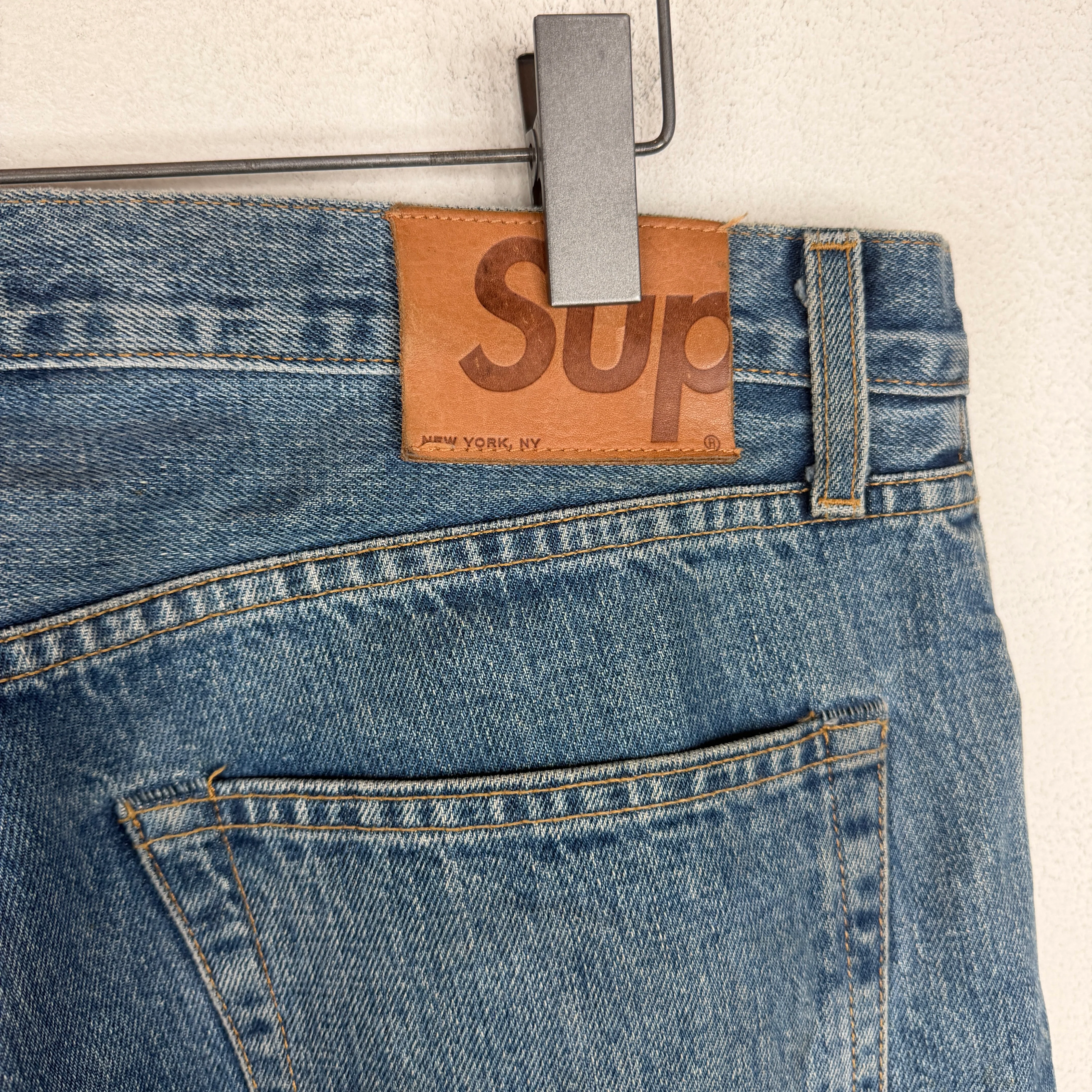 Supreme Selvedge Slim Leg Denim Jeans - Image 12