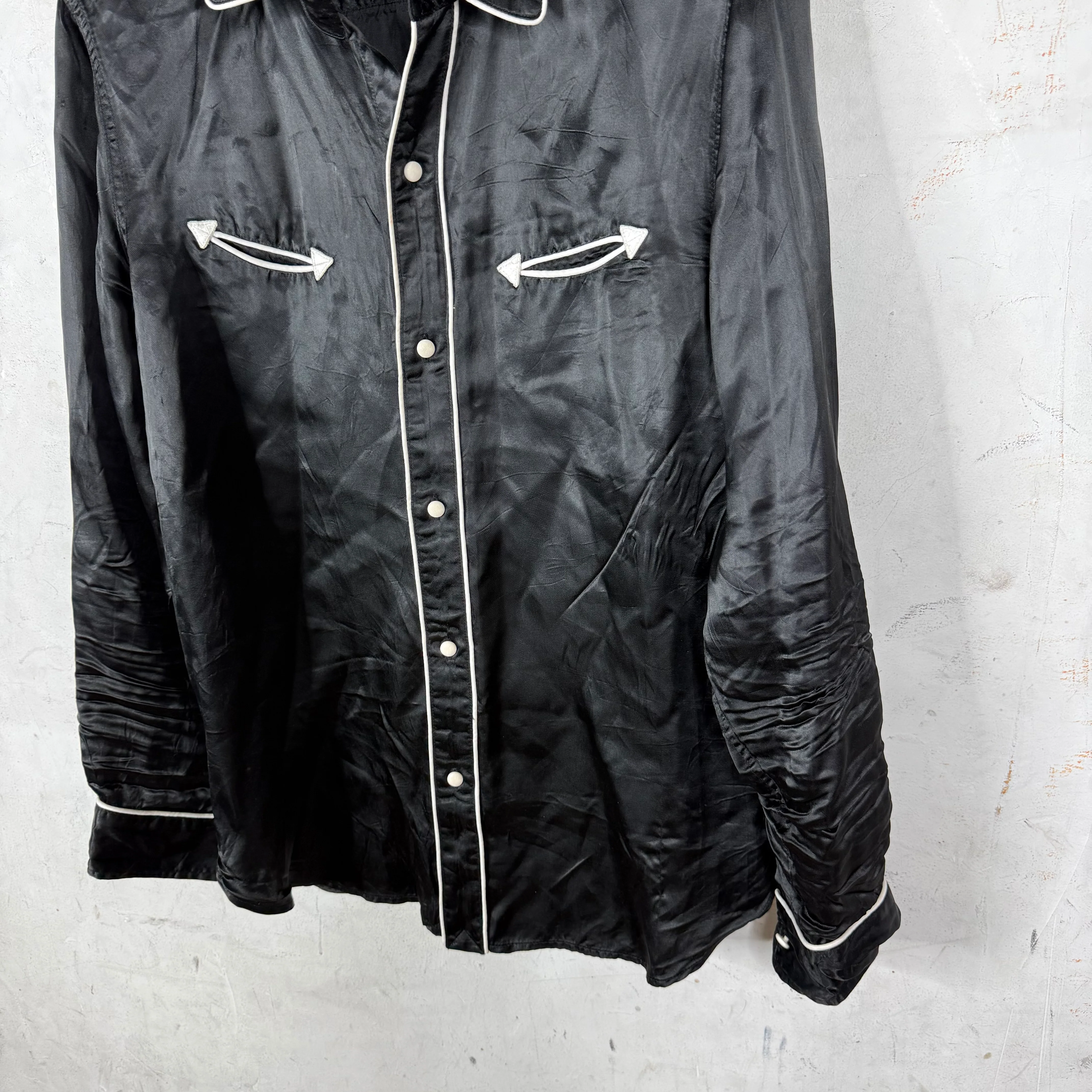 Supreme Silk Western Shirt Black - Image 7