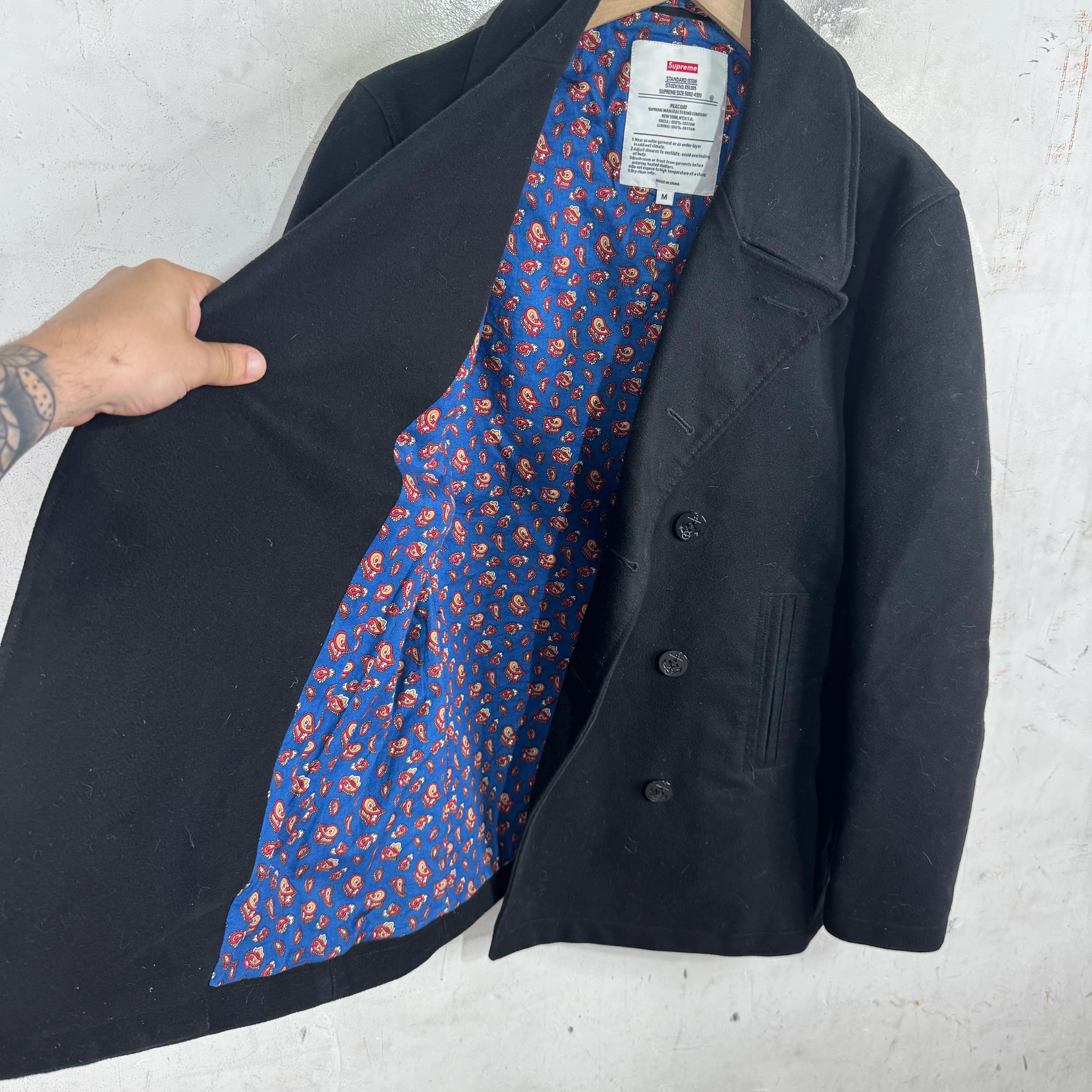 Supreme Standard Issue Peacoat - Image 5