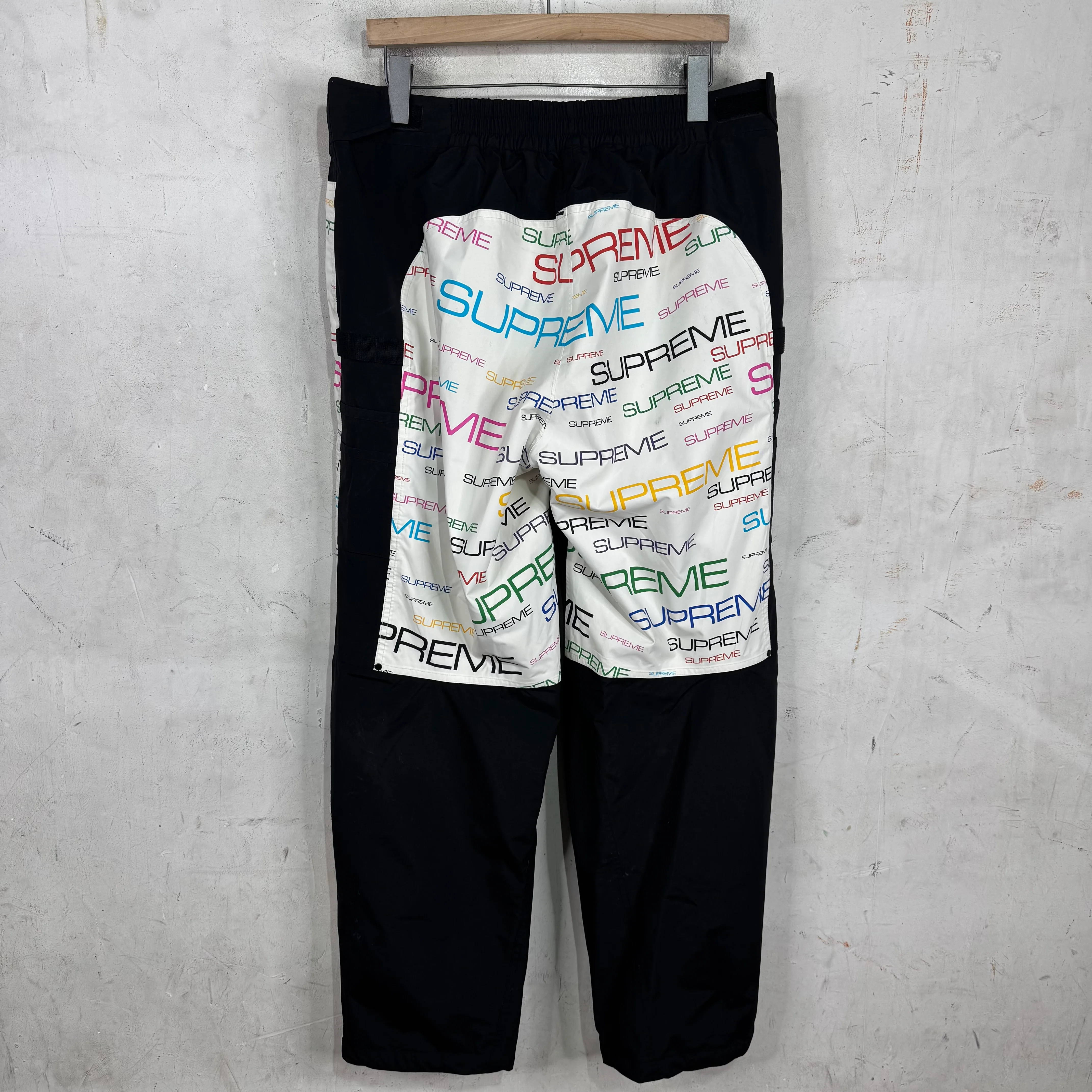 Supreme x TNF Multicolor Script Shell Pants - Image 2