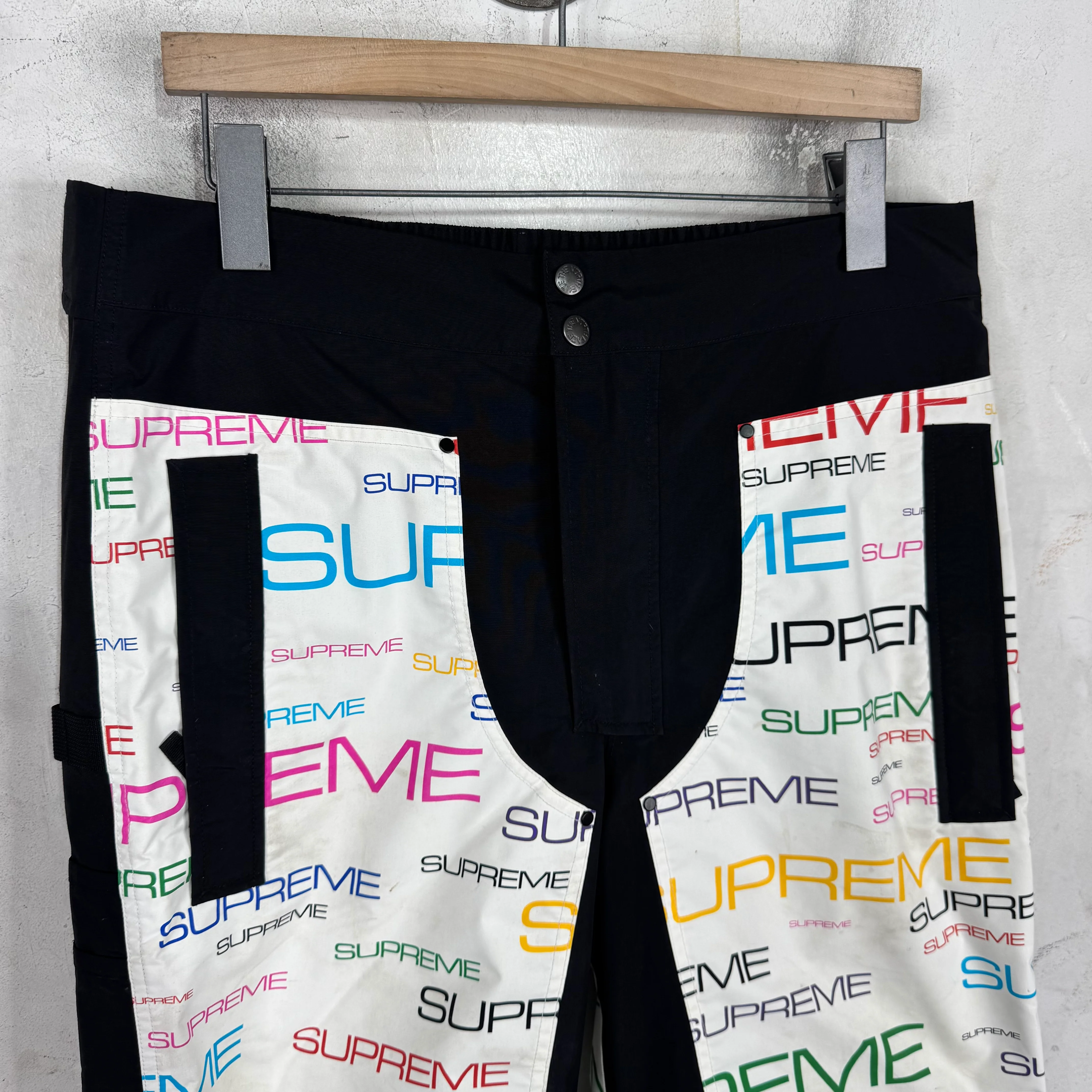 Supreme x TNF Multicolor Script Shell Pants - Image 5