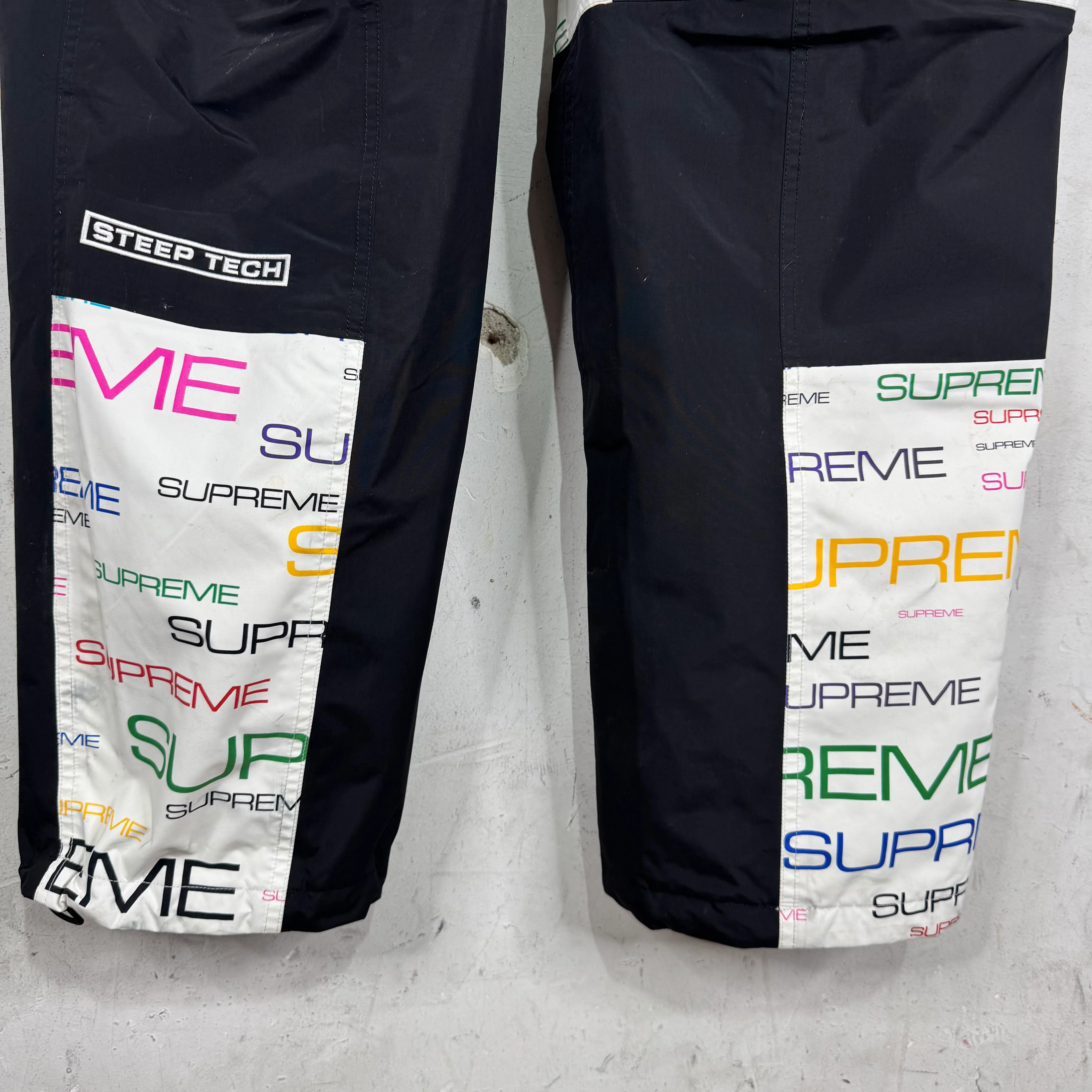 Supreme x TNF Multicolor Script Shell Pants - Image 8